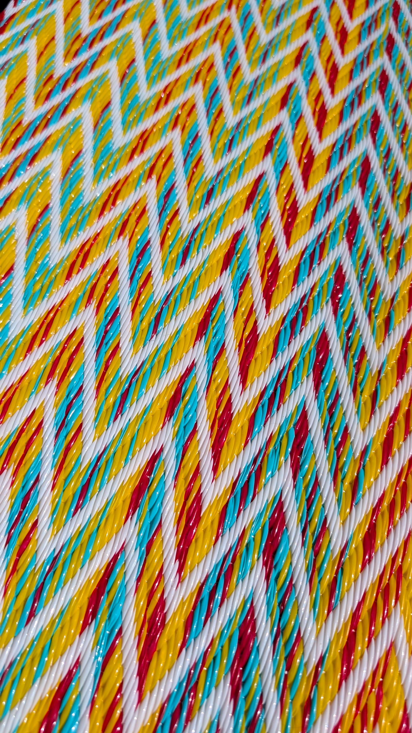 Senegalese recycled plastic mat - SMALL
