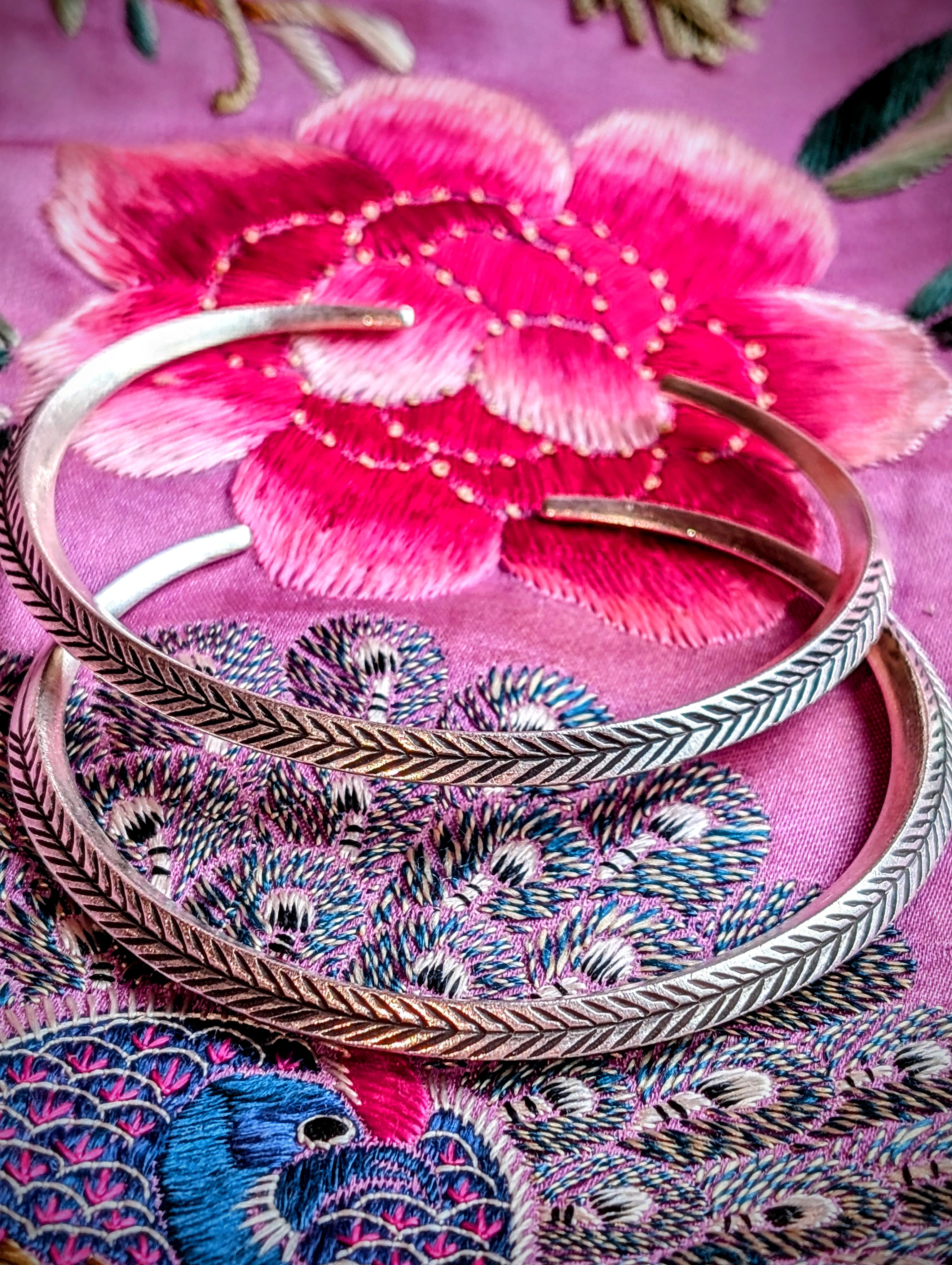 Chevron Karen Tribe bangle