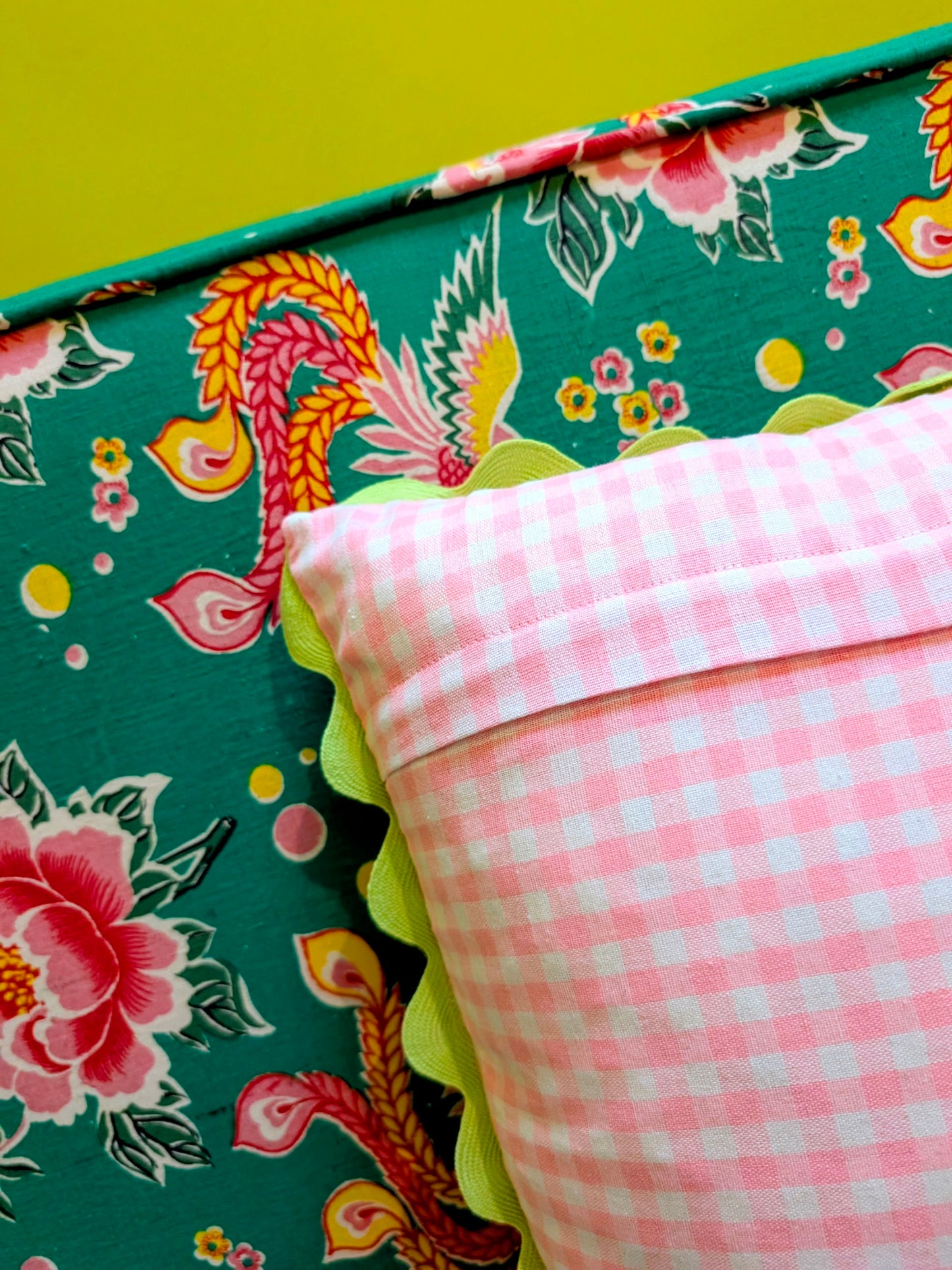 Chinese tribal embroidered double peony cushions