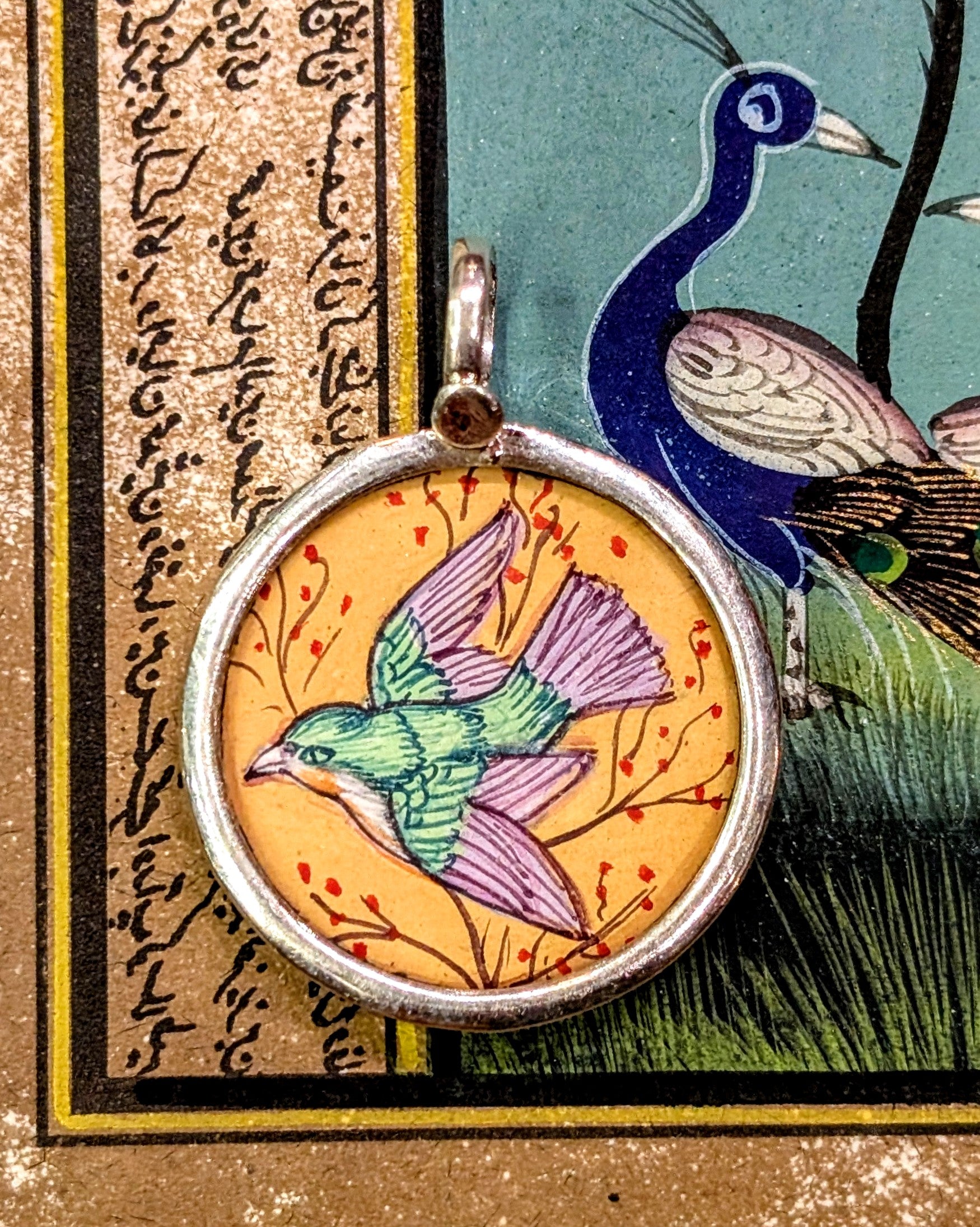 Beautiful birds miniature paintings