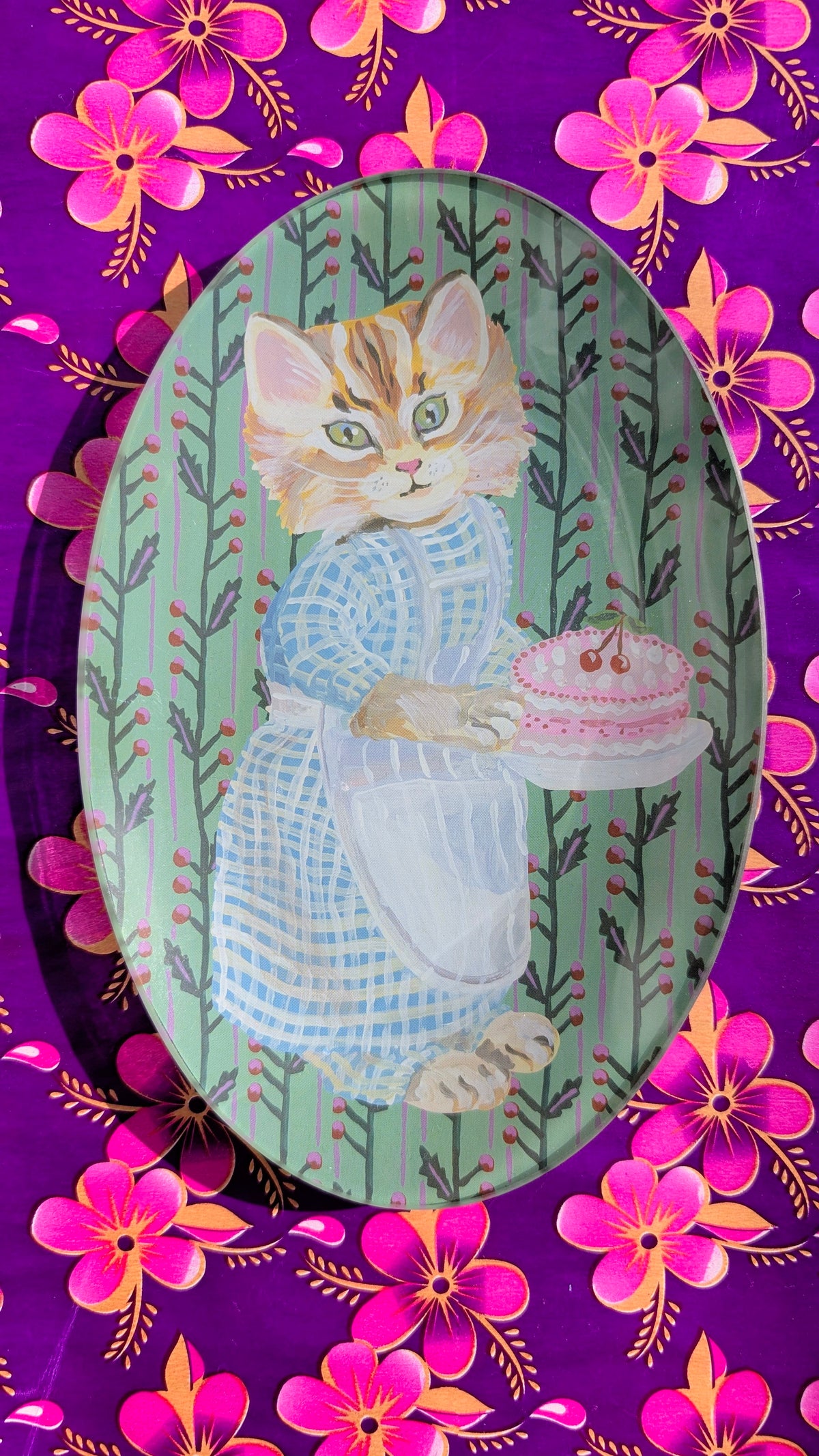 Oval trinket dish
