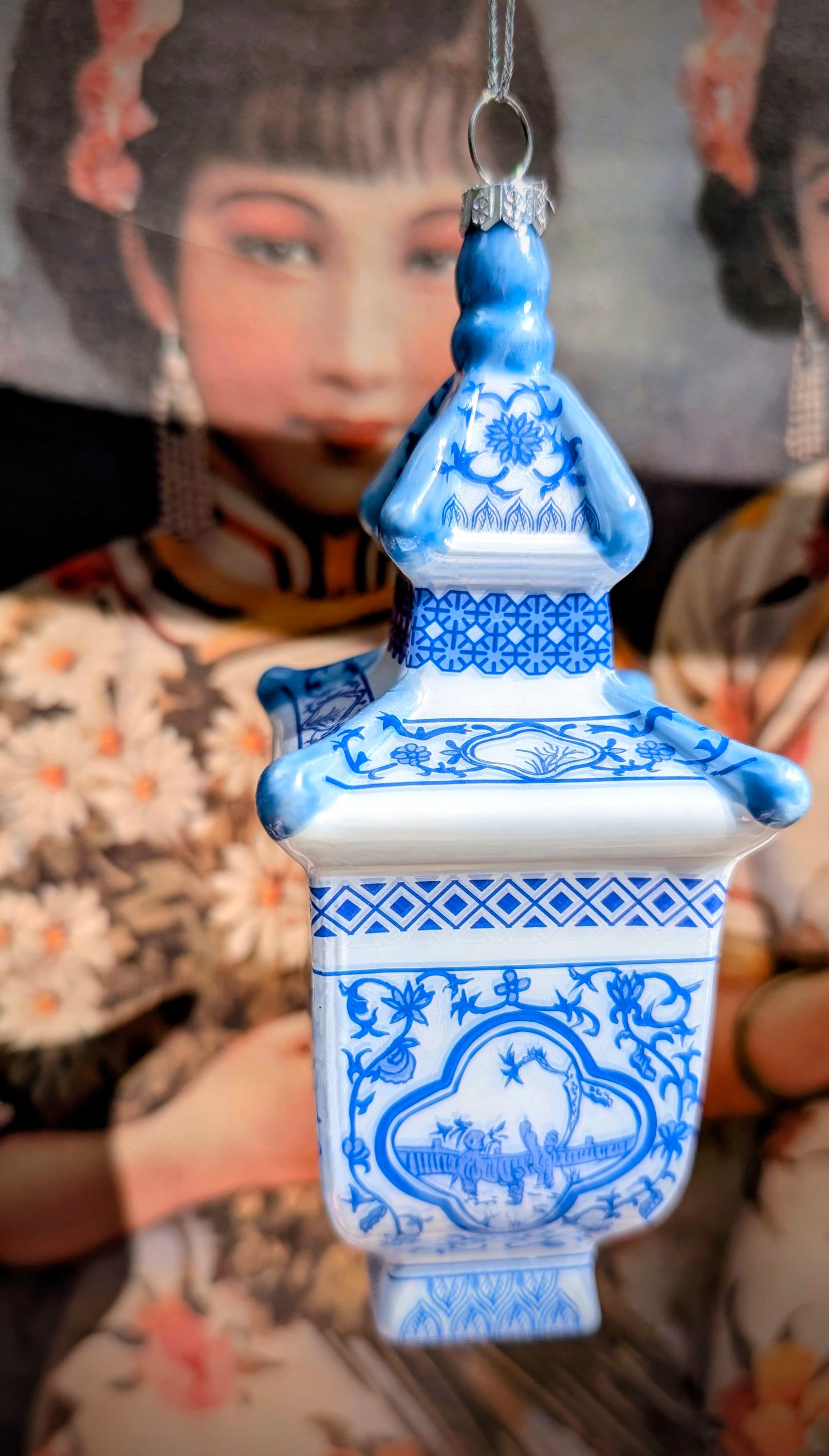 Blue ginger jar