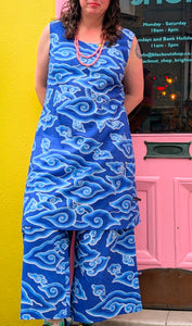 Cloud print culottes