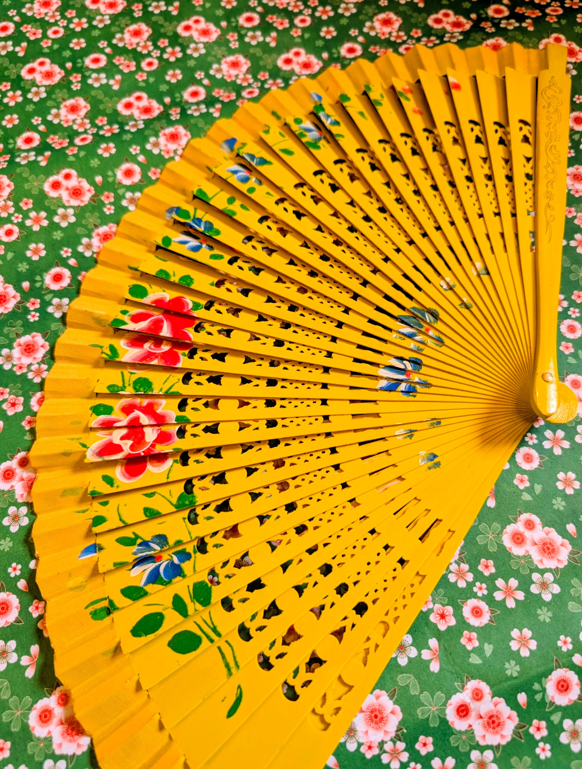 Hand painted fans