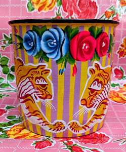 Truck art pot - big cats