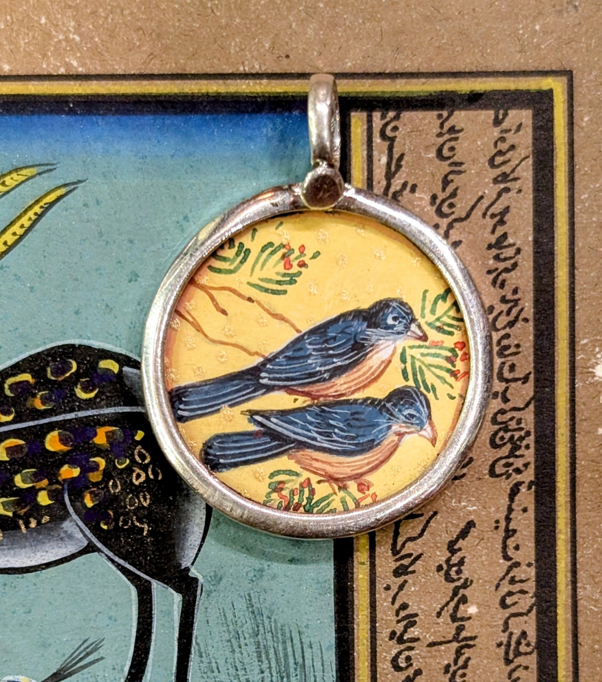 Beautiful birds miniature paintings