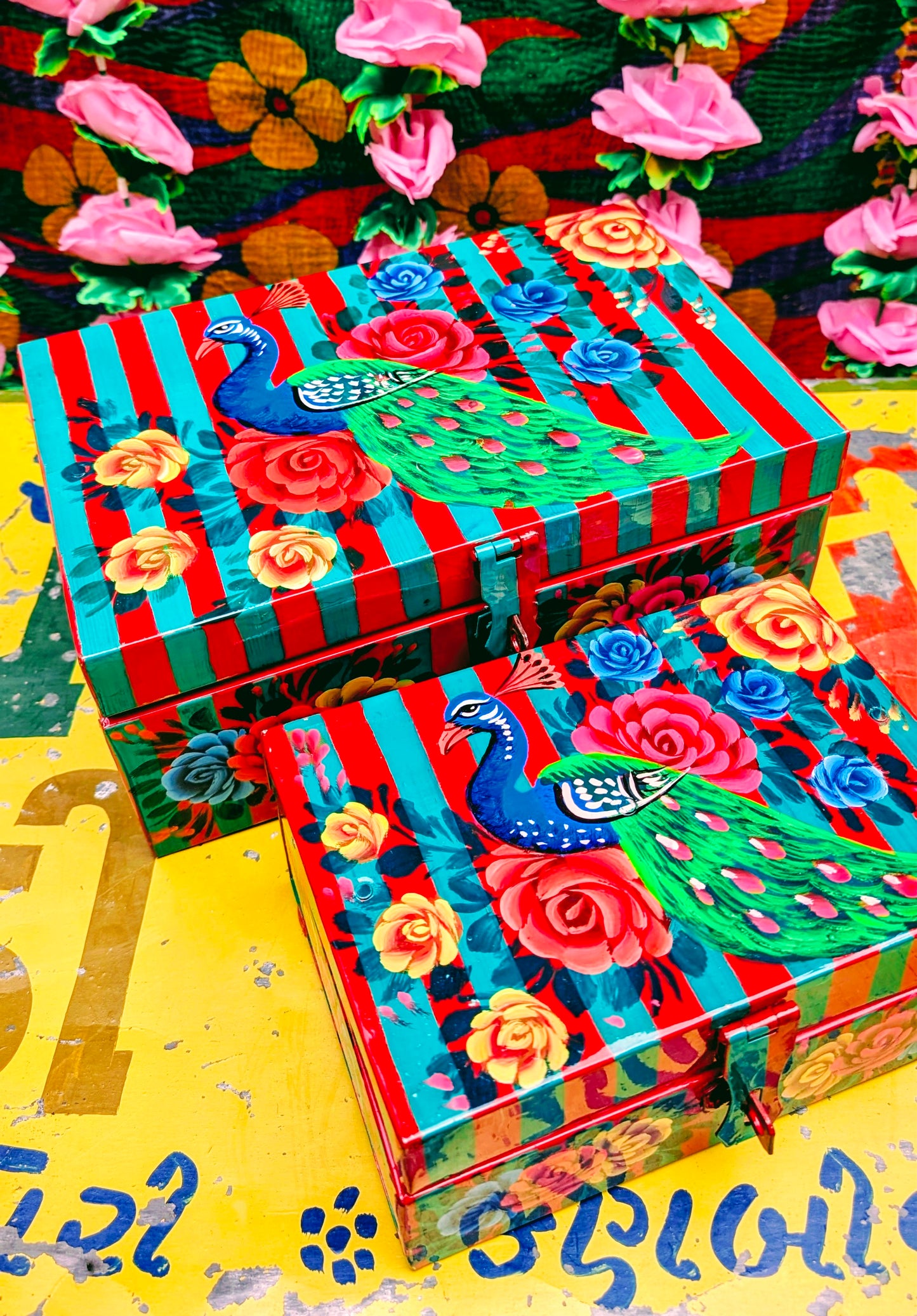 Truck art jewellery/sewing box