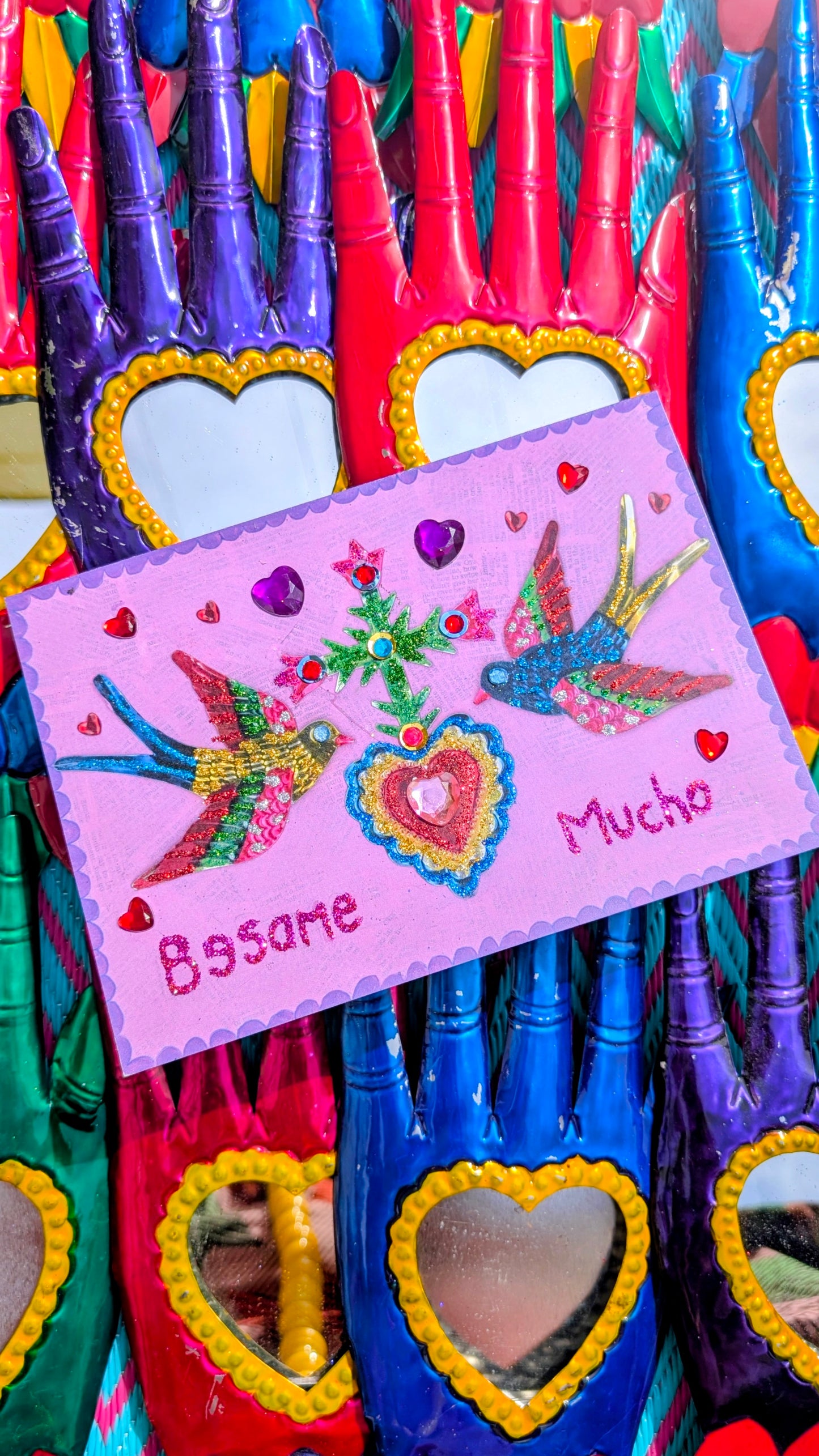 Mexico glittertastic cards