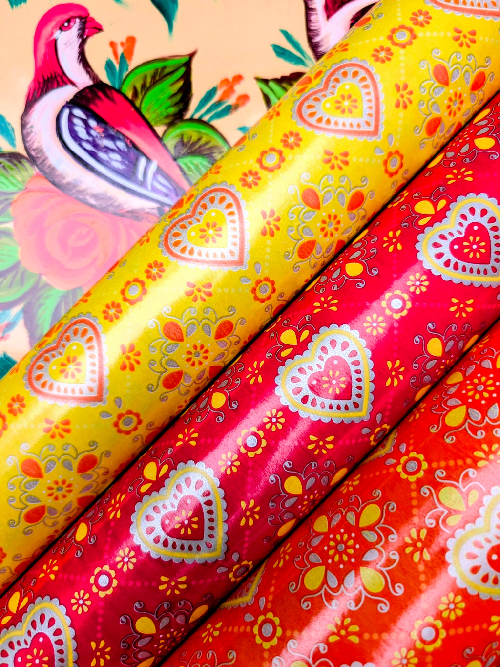 Indian wrap - hearts