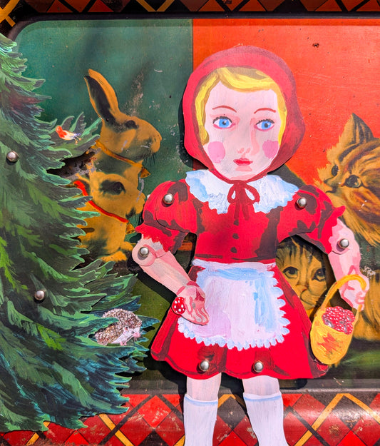 Little red in the woods articulated puppets
