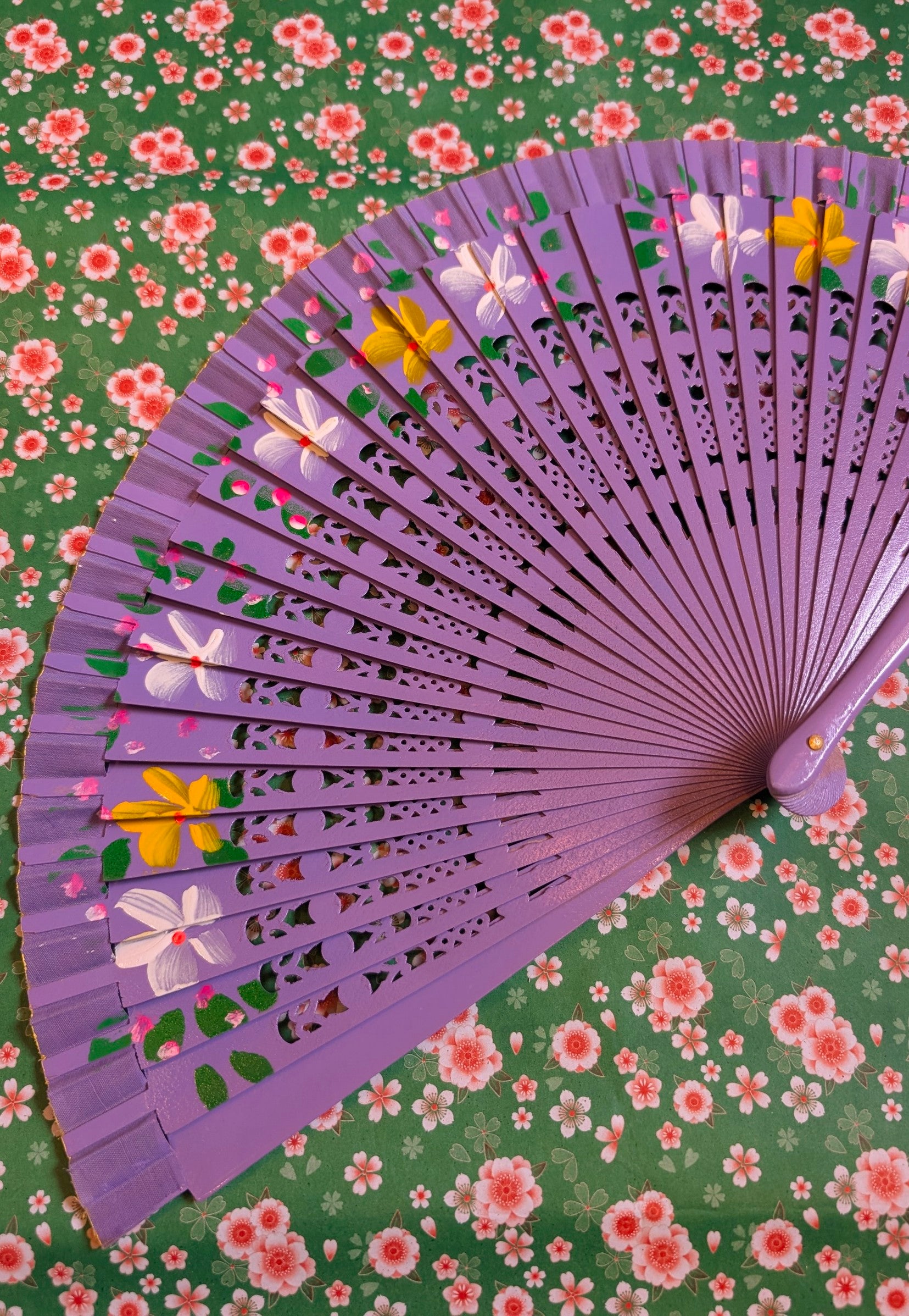 Hand painted fans