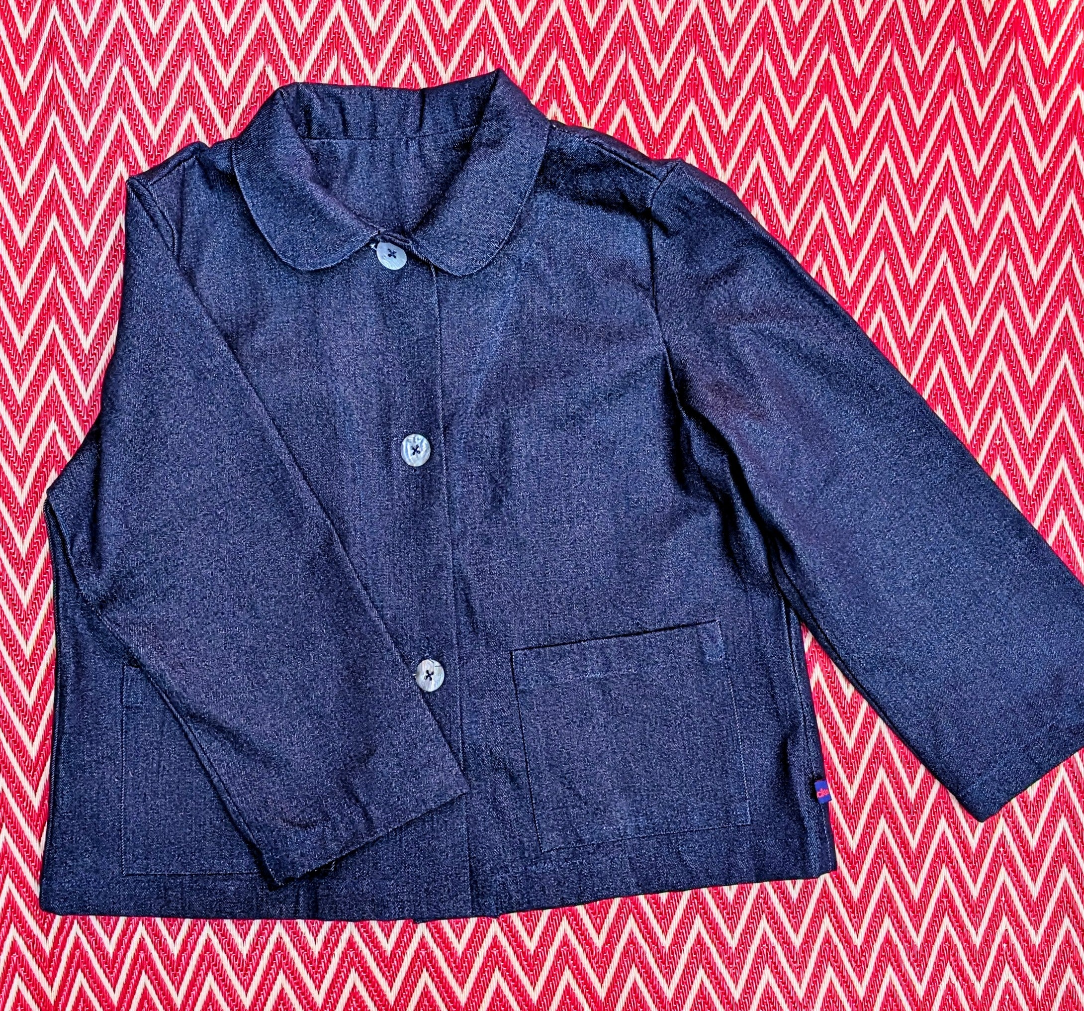 Denim crop jacket