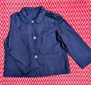 Denim crop jacket
