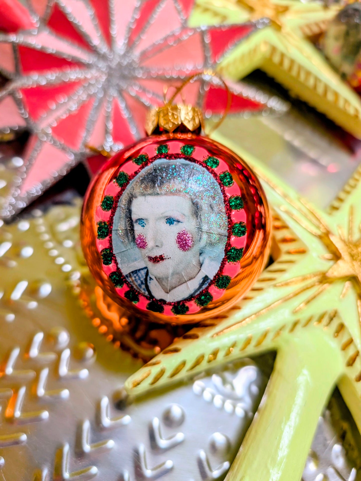 Grayson Perry glass baubles