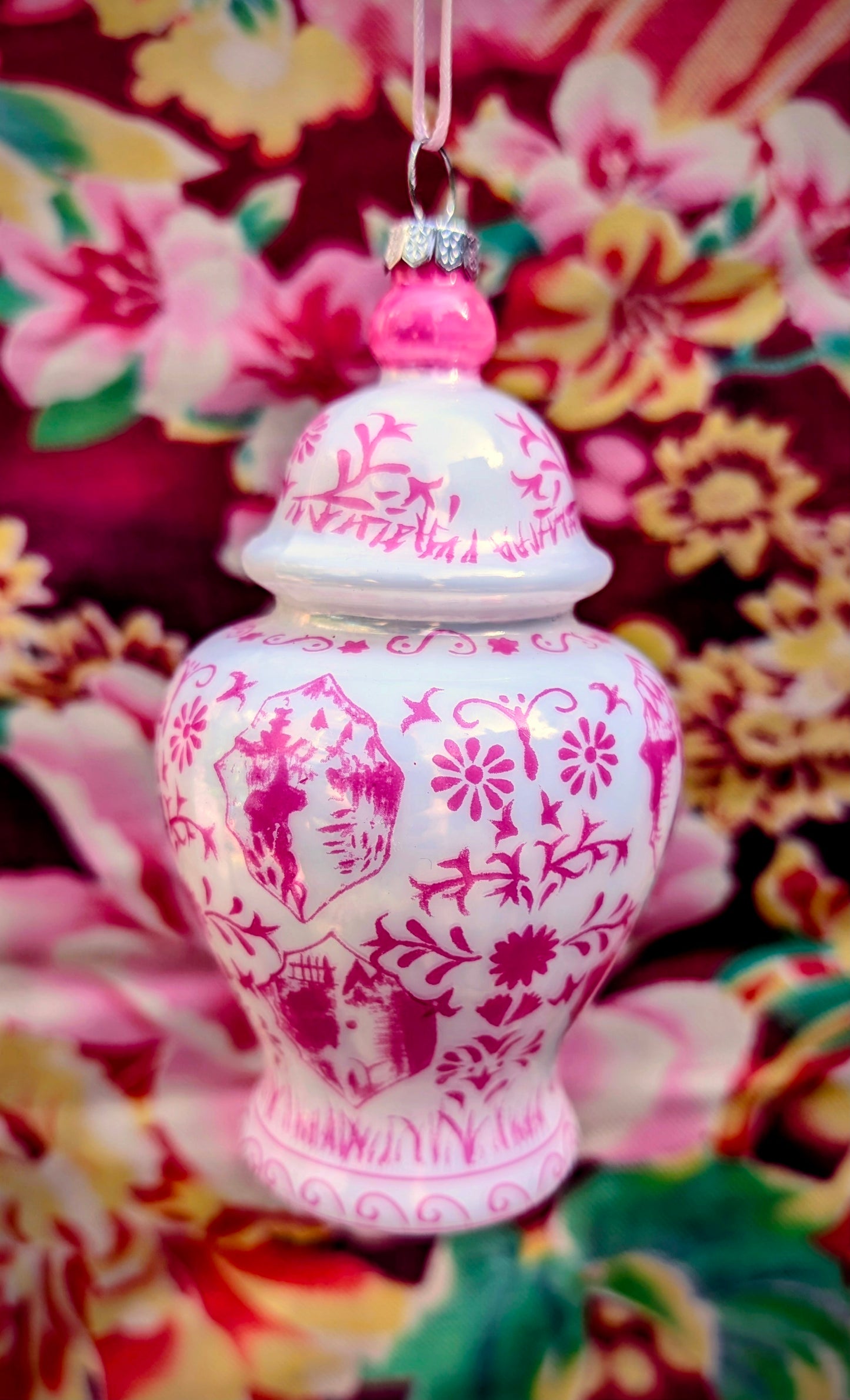 Pink ginger jar