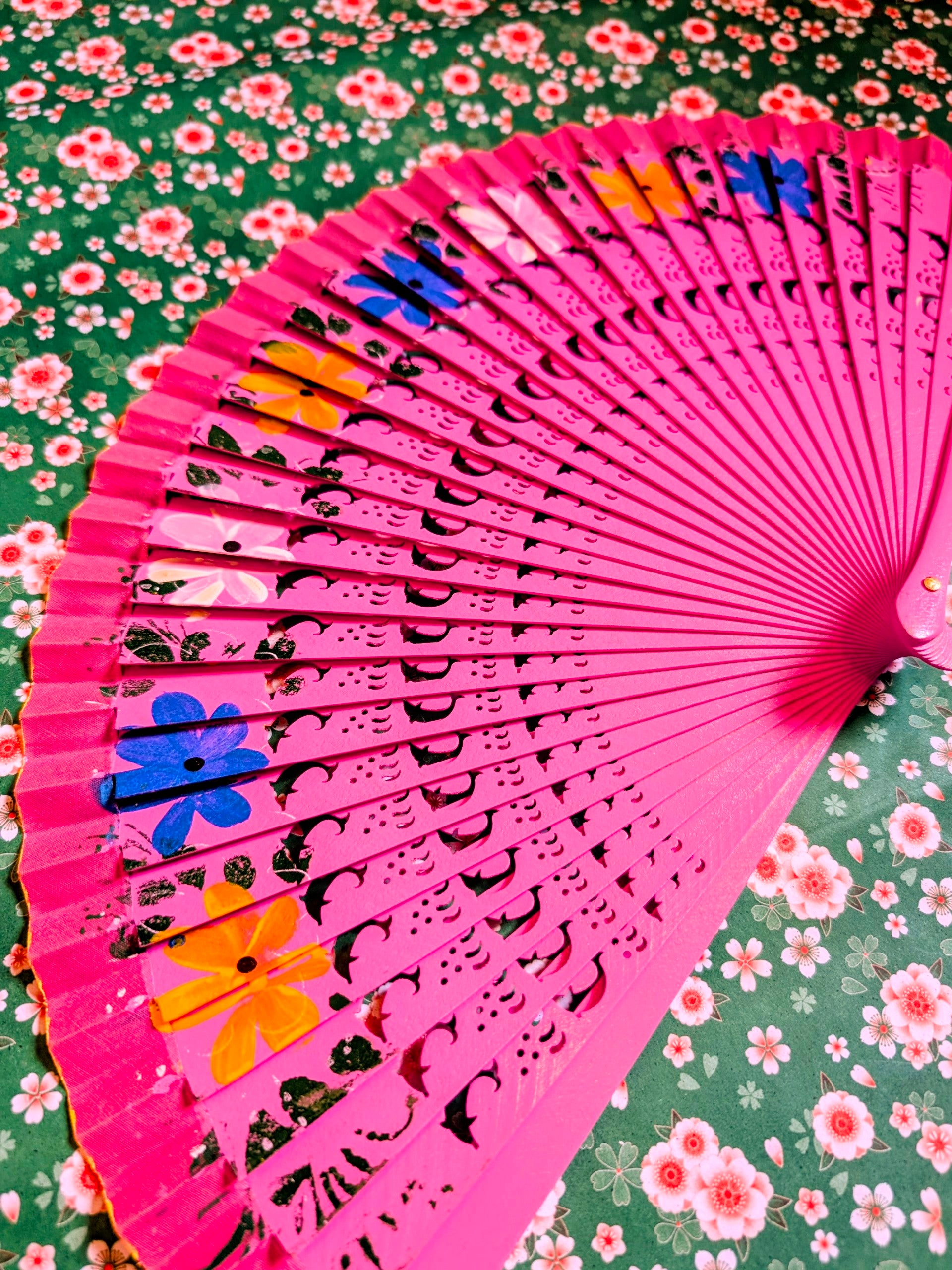 Hand painted fans