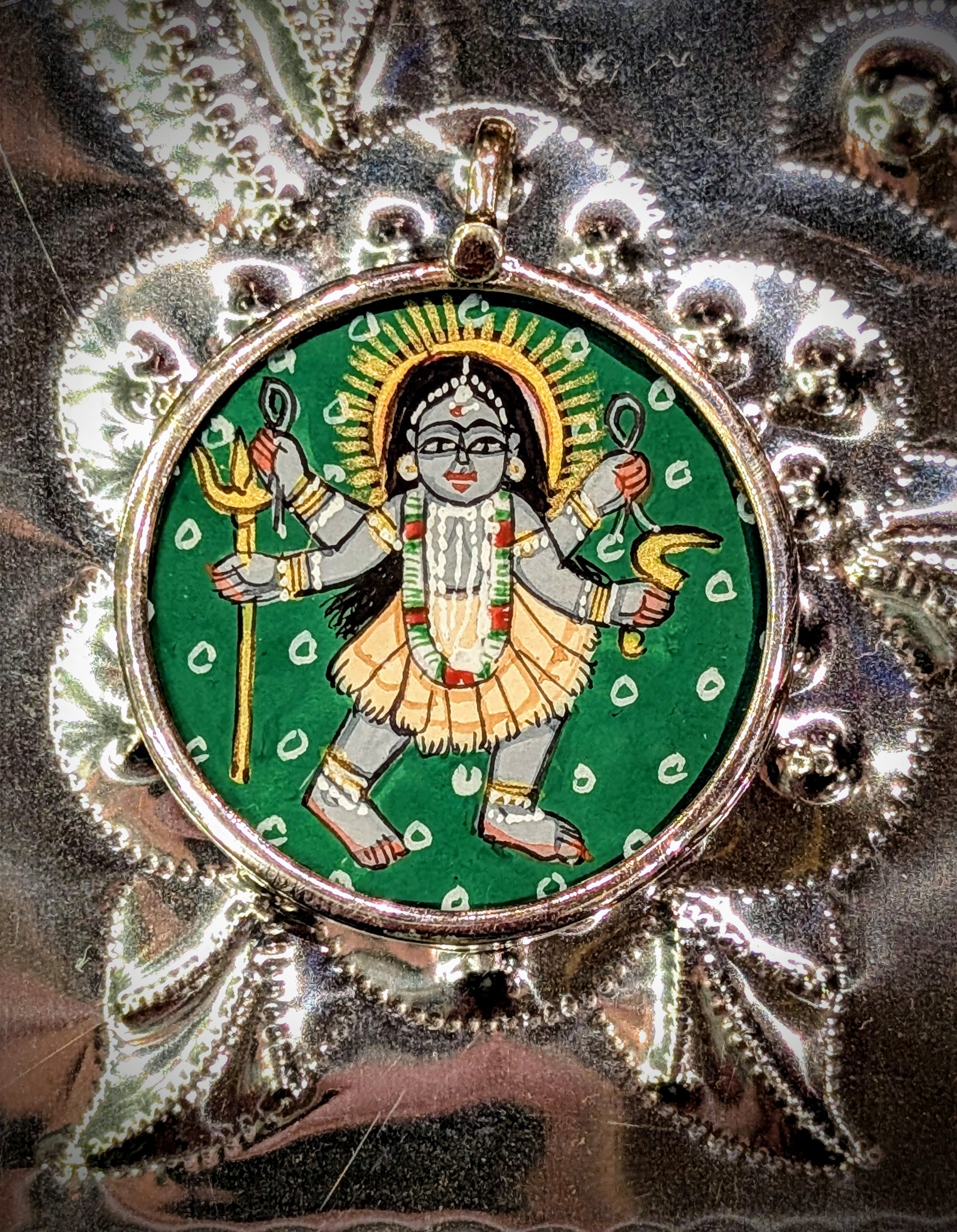 Kali painted pendants