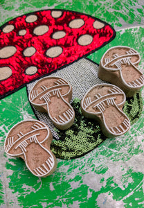 Toadstools wood blocks