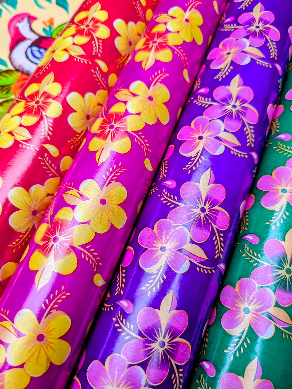 Indian wrap - Kitsch violets