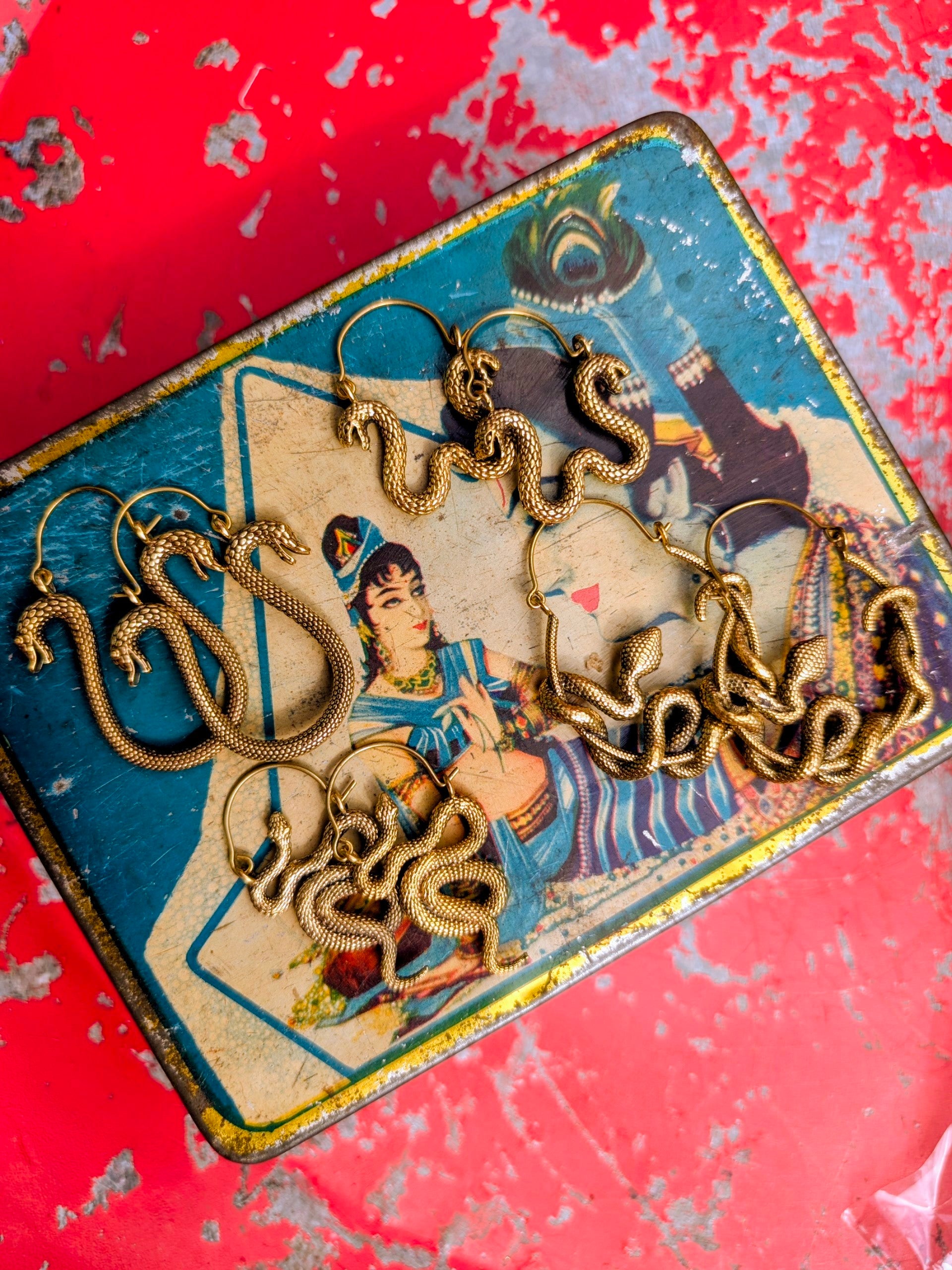 Brass snake collection