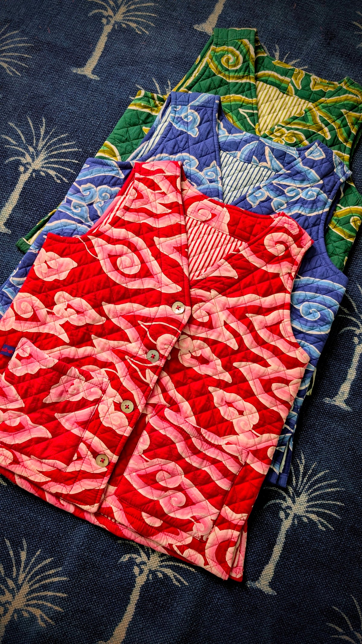 Cloud quilt waistcoat