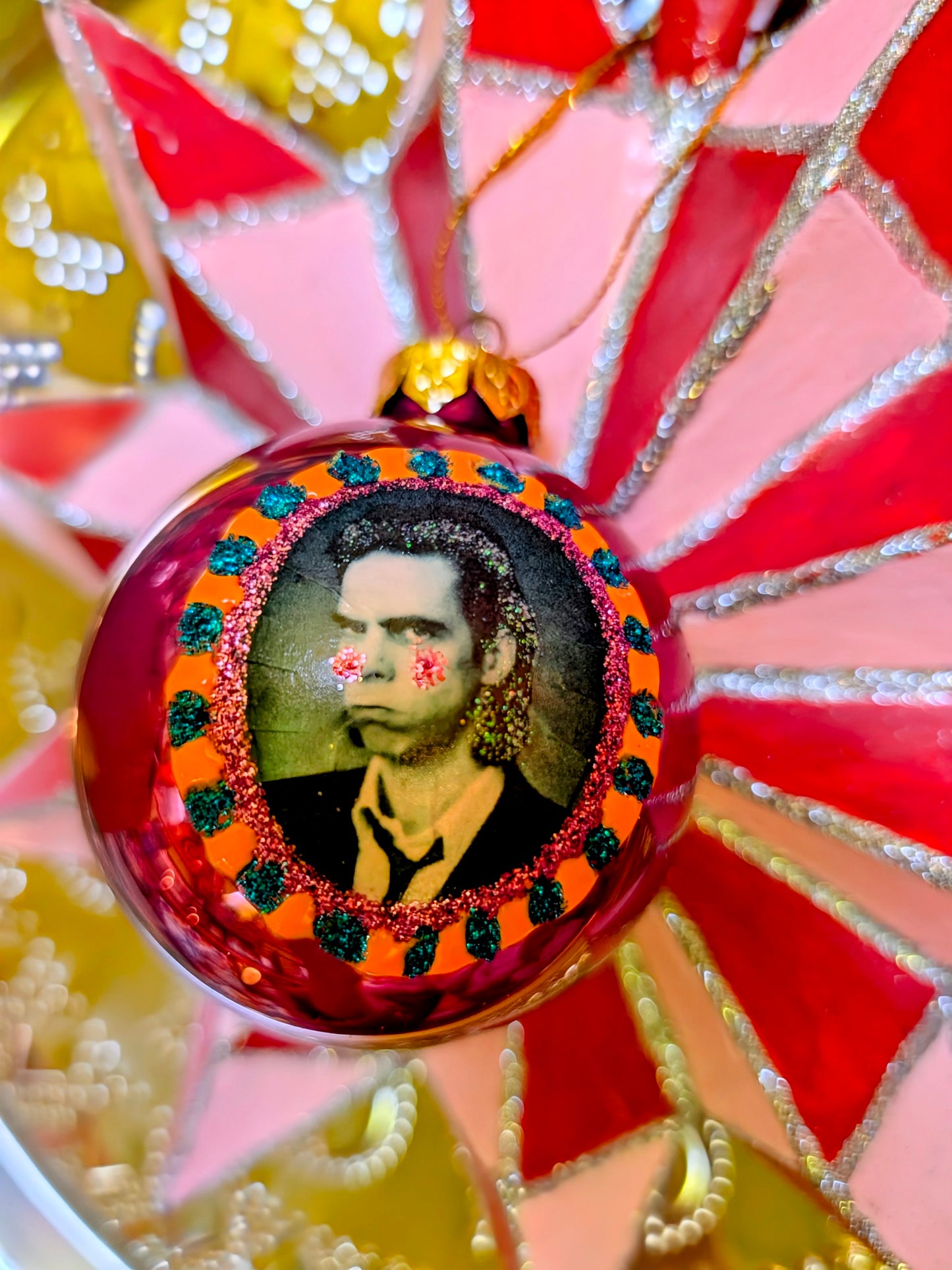 Nick Cave glass baubles