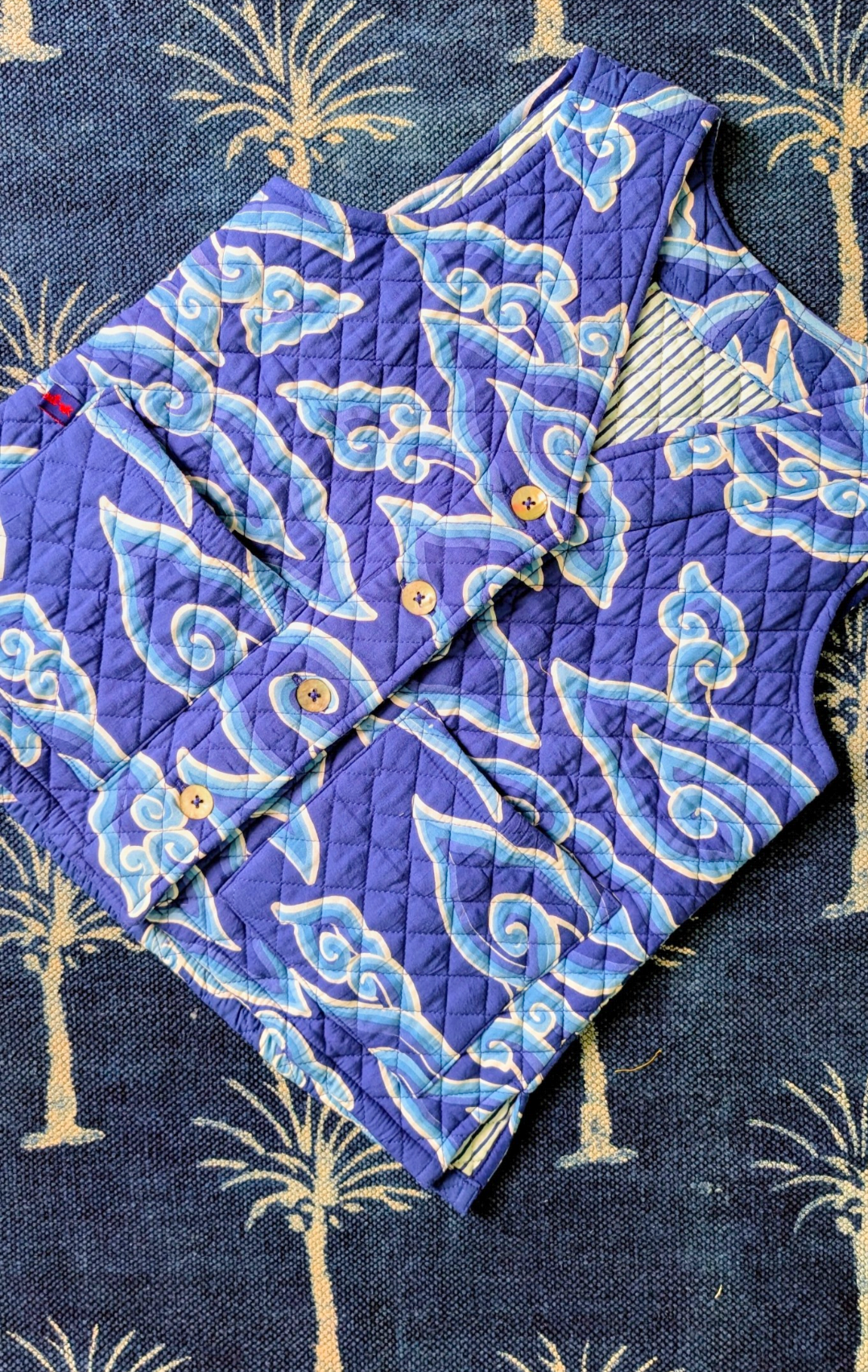Cloud quilt waistcoat