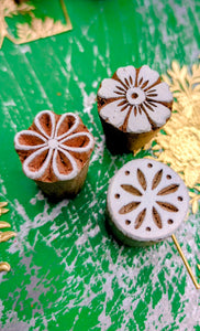 Flora wood blocks