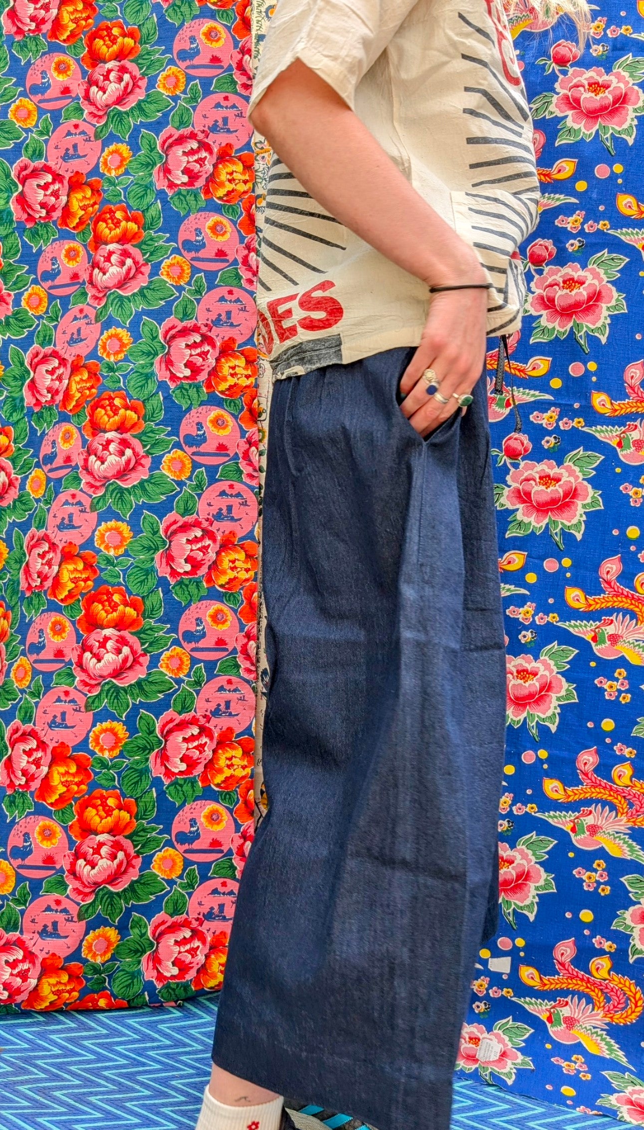 Denim culottes