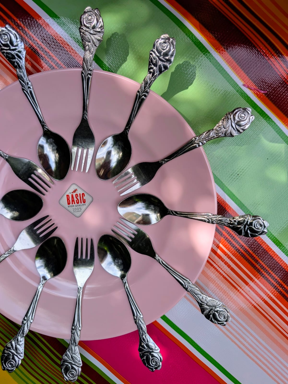 Rosey forks and spoons