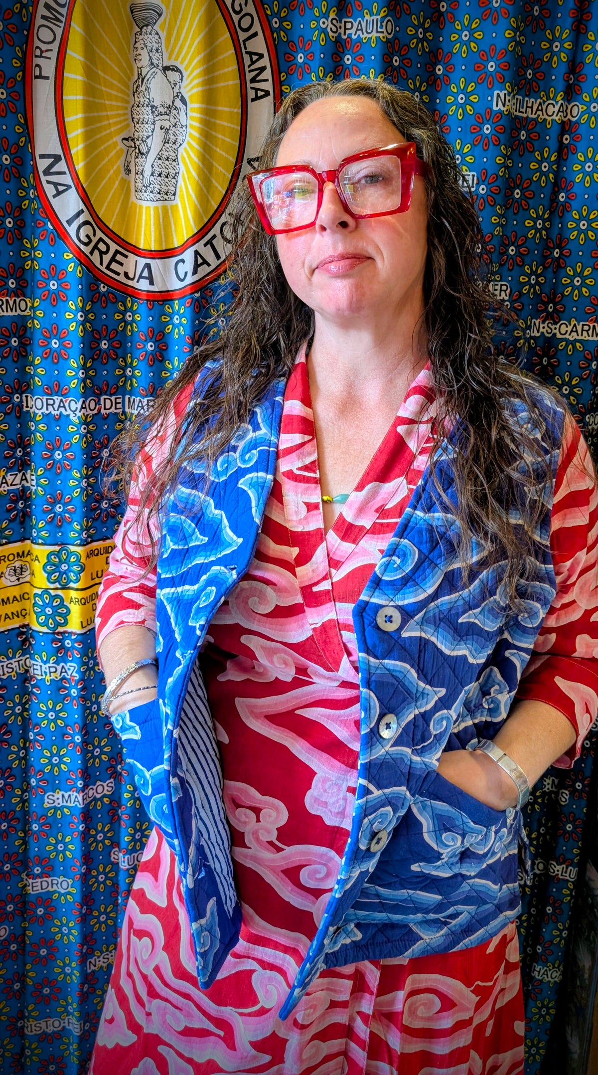 Cloud quilt waistcoat