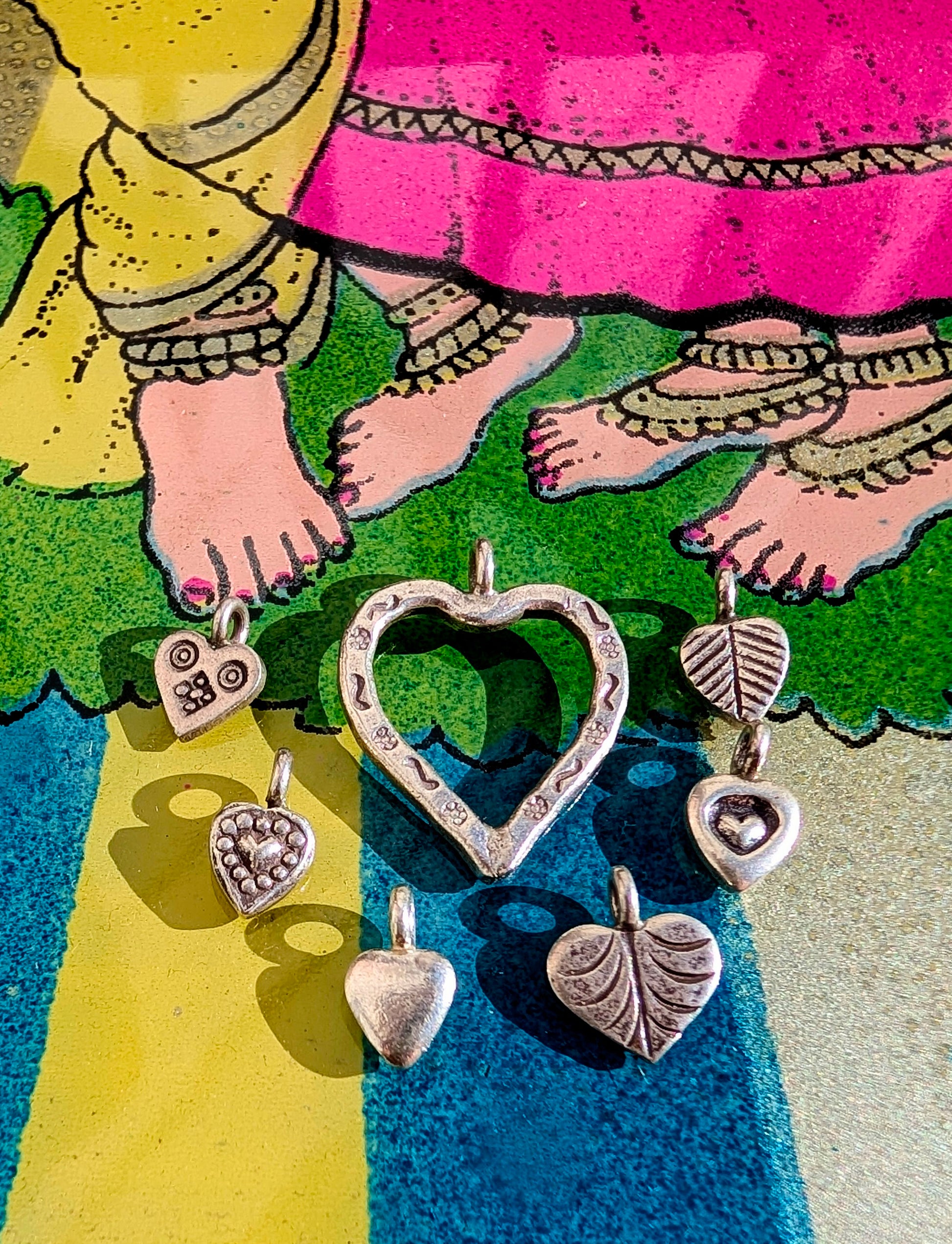 Gorgeous Karen Hill Tribe silver charms to hang from earrings or necklaces, all made by hand without machinery in the mountains of Myanmar. Their silver has a higher content of silver, at 99.5-99.9% compared with sterling silver at 92.5%.

Dimensions are length including the loop.

 

 

 