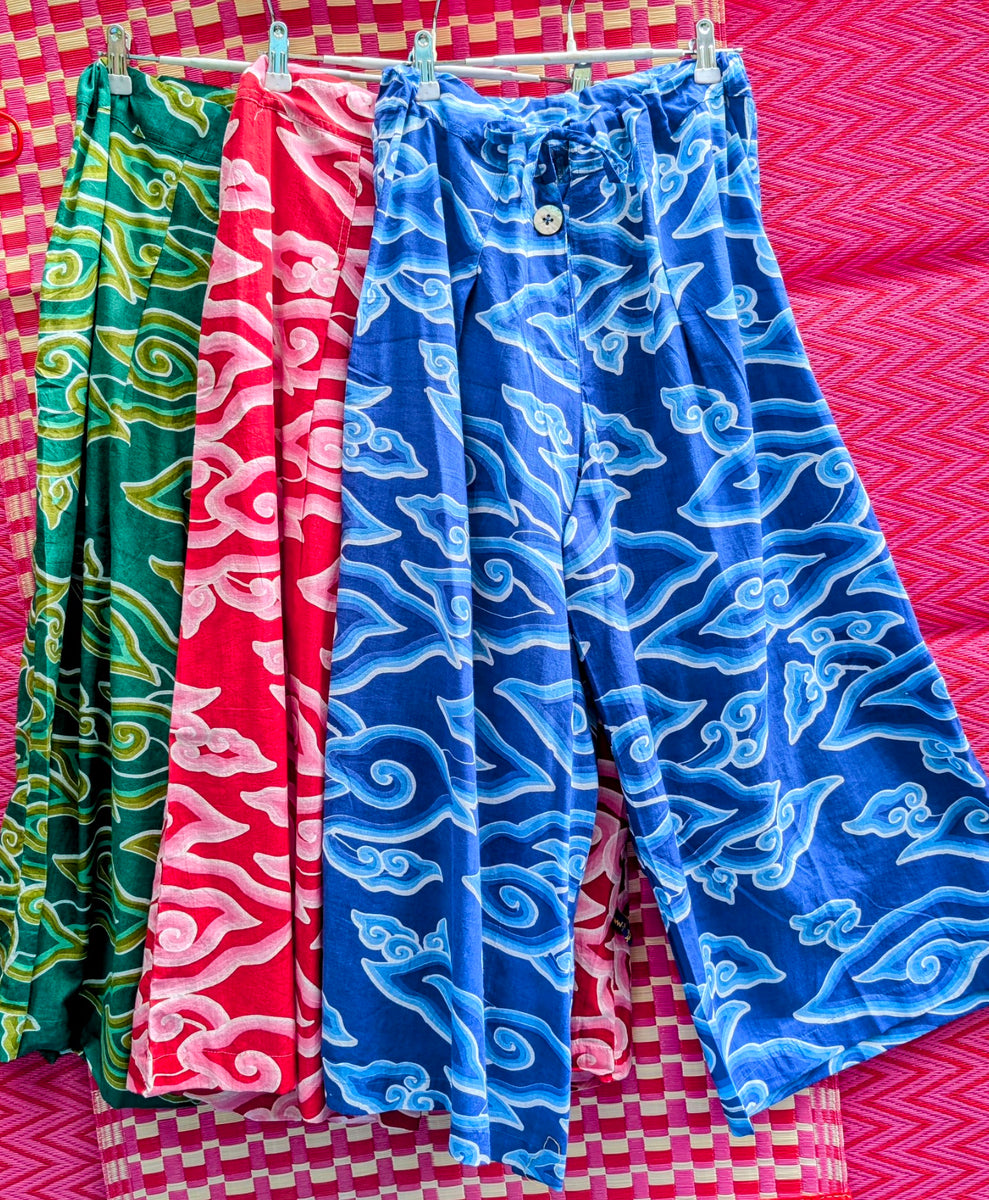 Cloud print culottes – blackout shop brighton