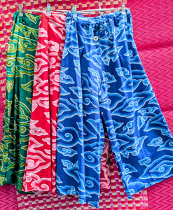 Cloud print culottes