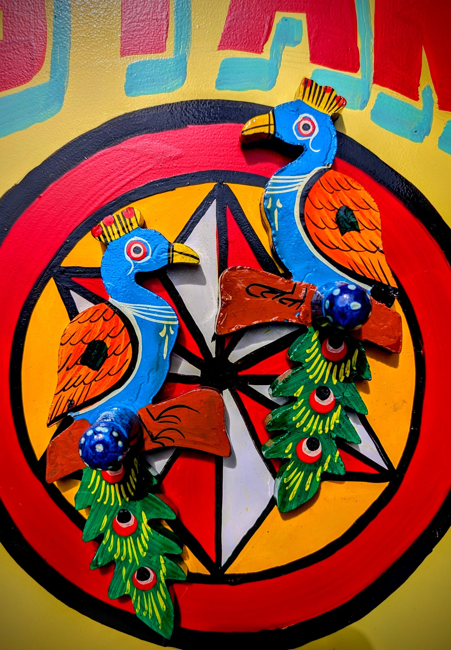 Handpainted Rajasthani paired hooks