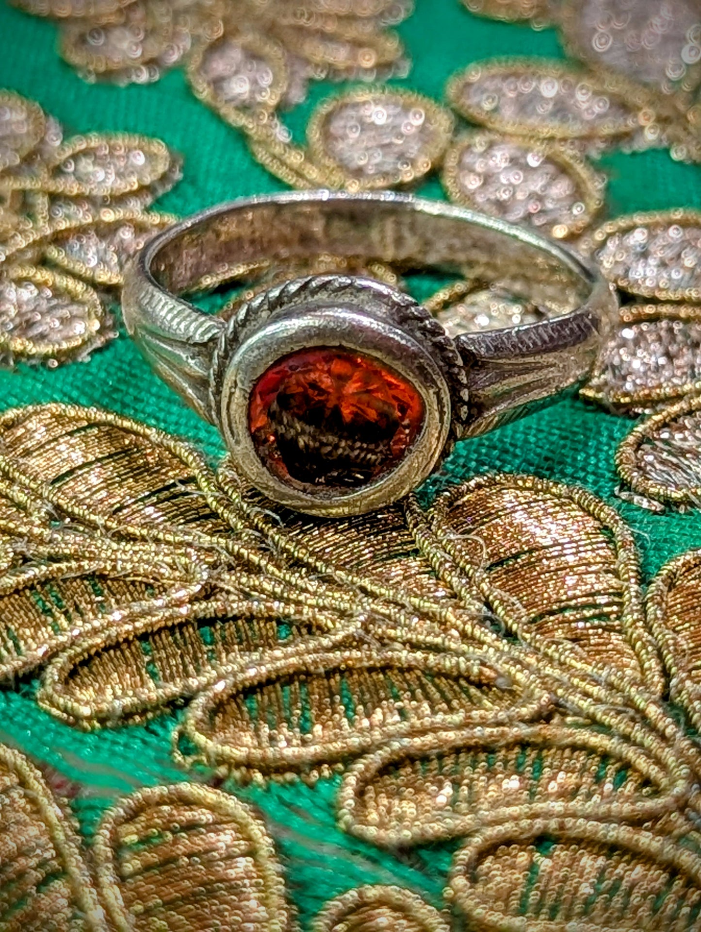Vintage glorious glass rings
