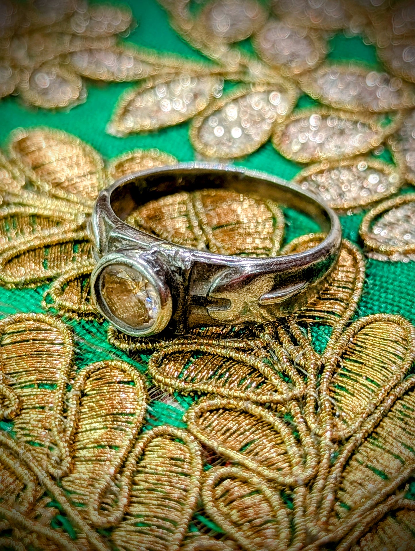 Vintage glorious glass rings