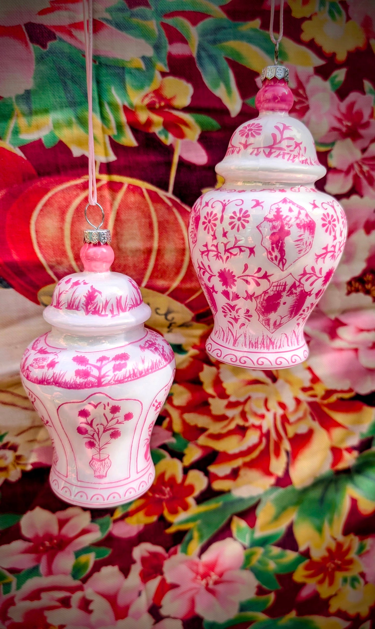 Pink ginger jar