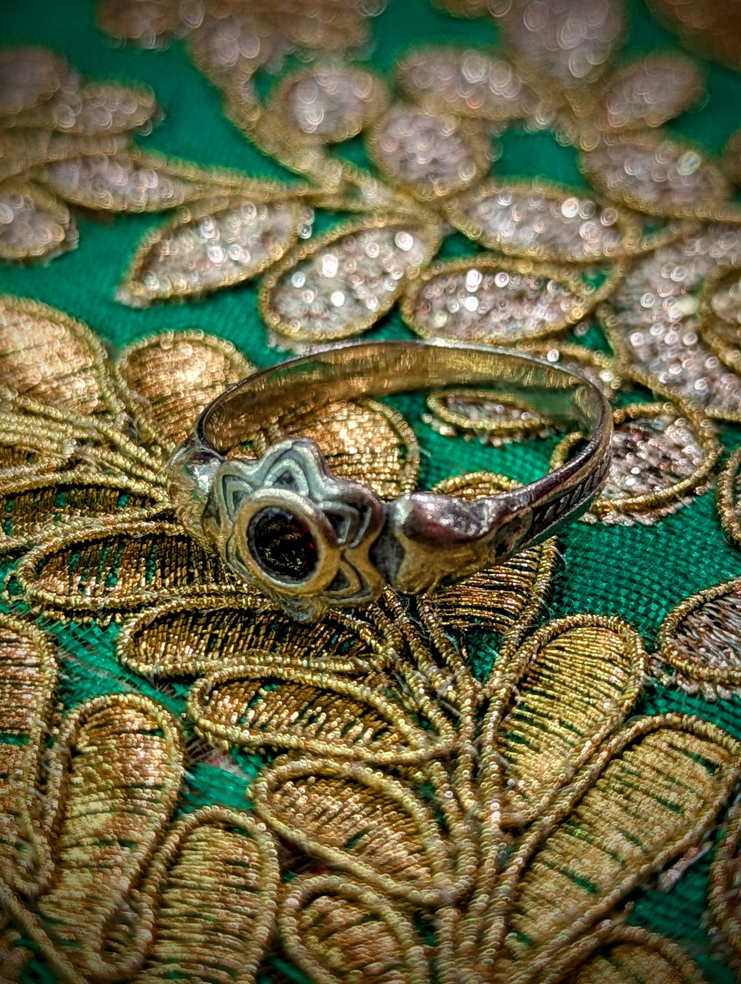 Vintage glorious glass rings