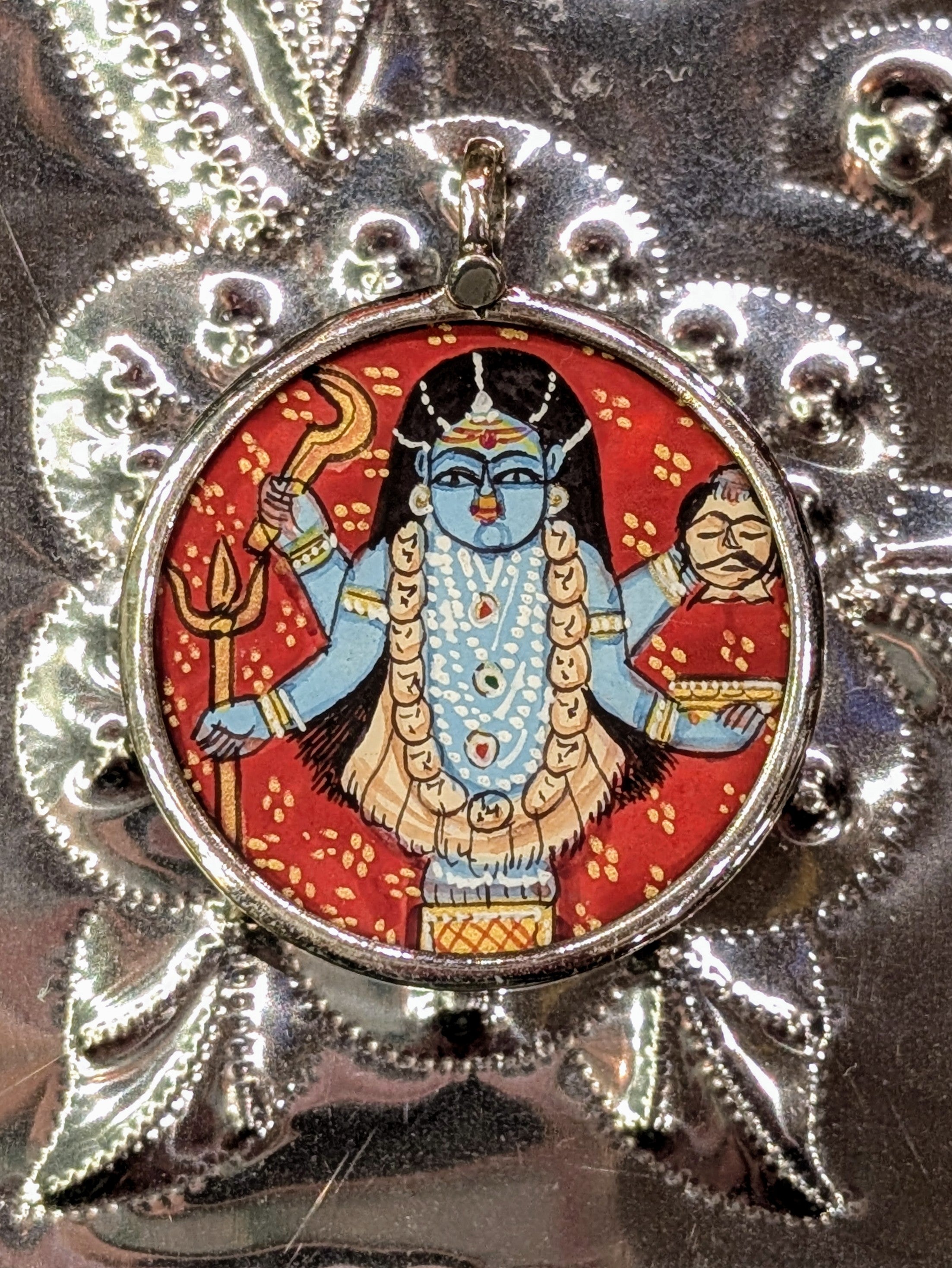 Kali painted pendants