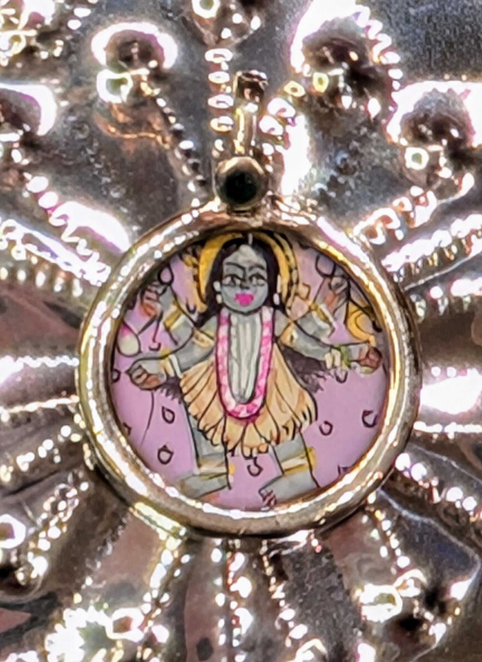 Kali painted pendants