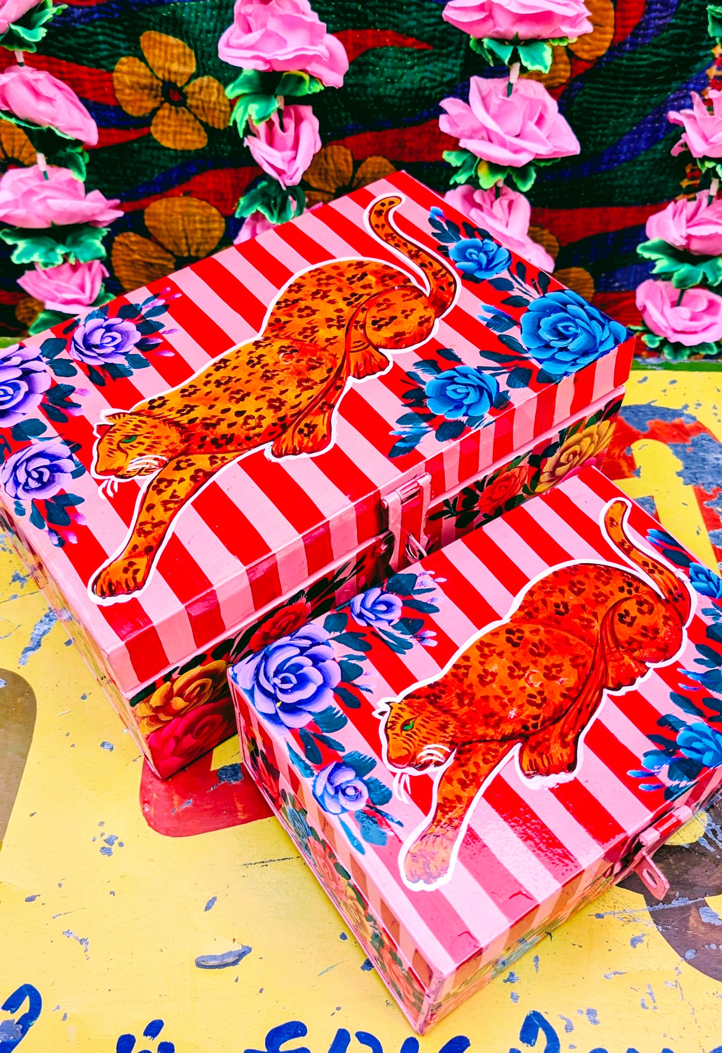 Truck art jewellery/sewing box