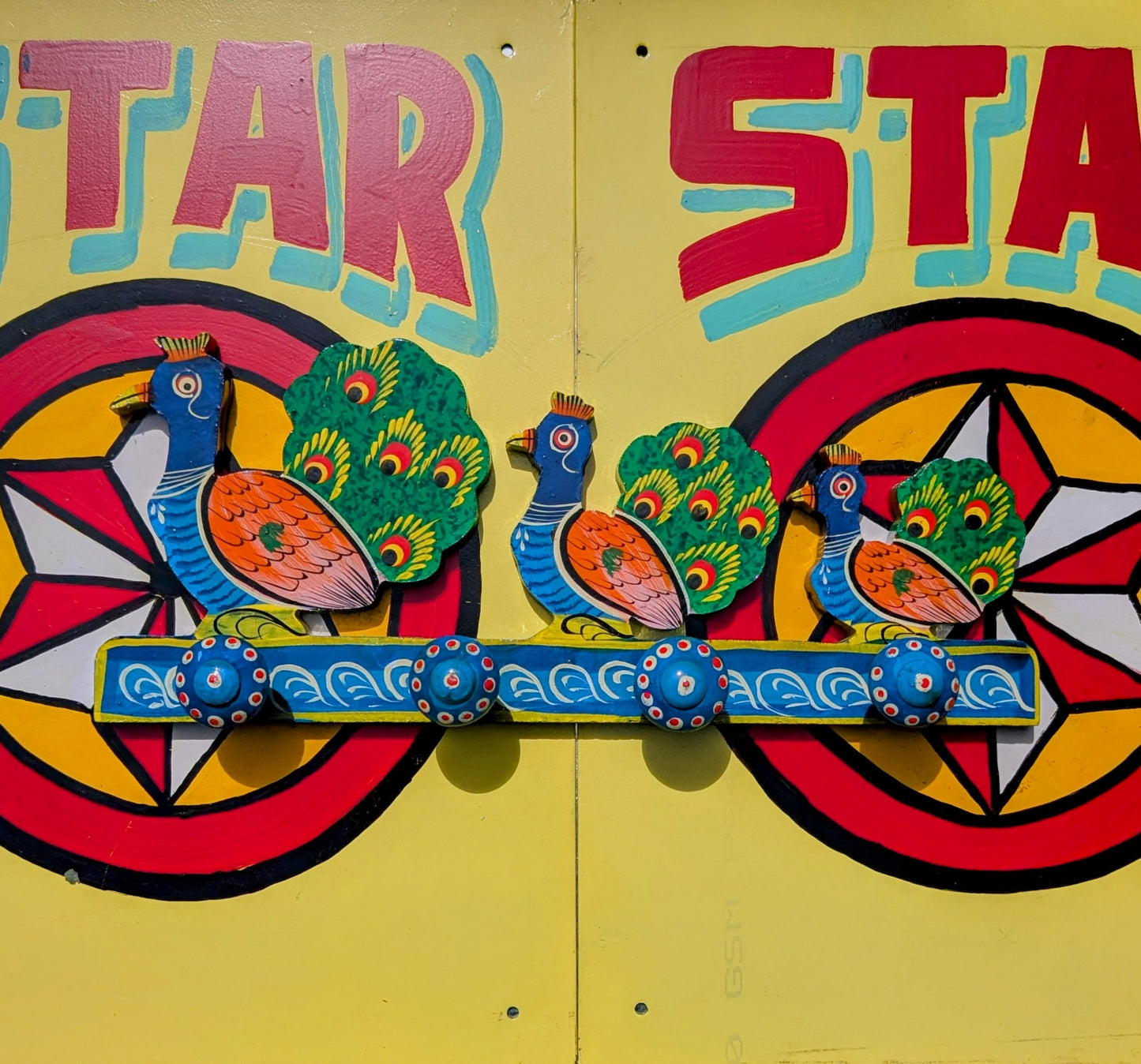 Long Rajasthani hand painted hooks