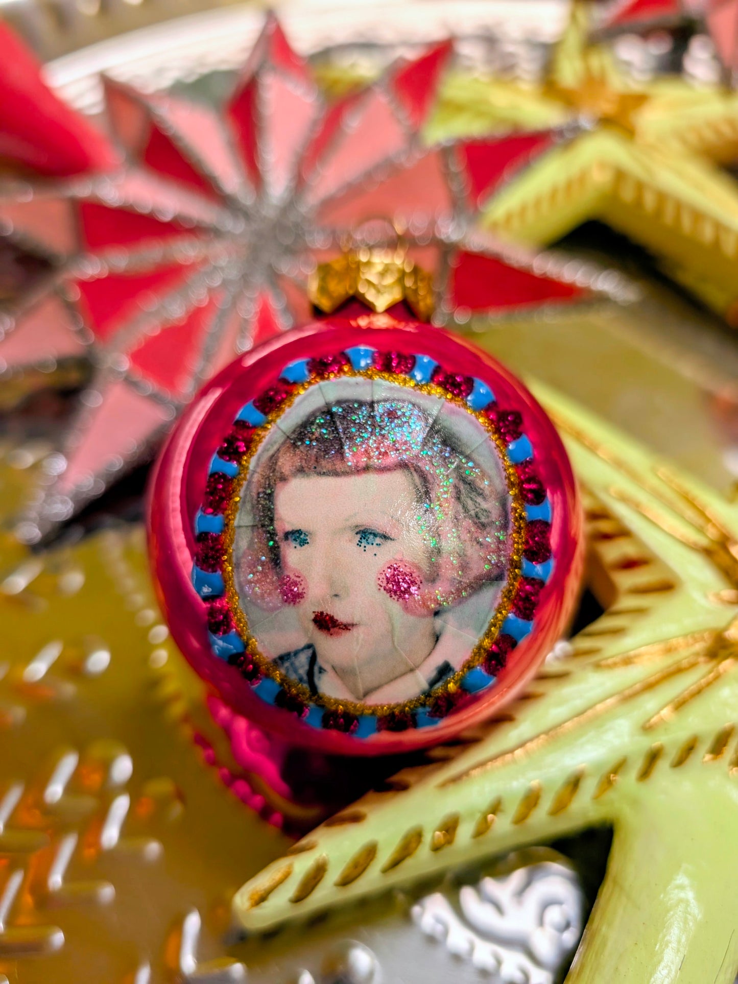 Grayson Perry glass baubles