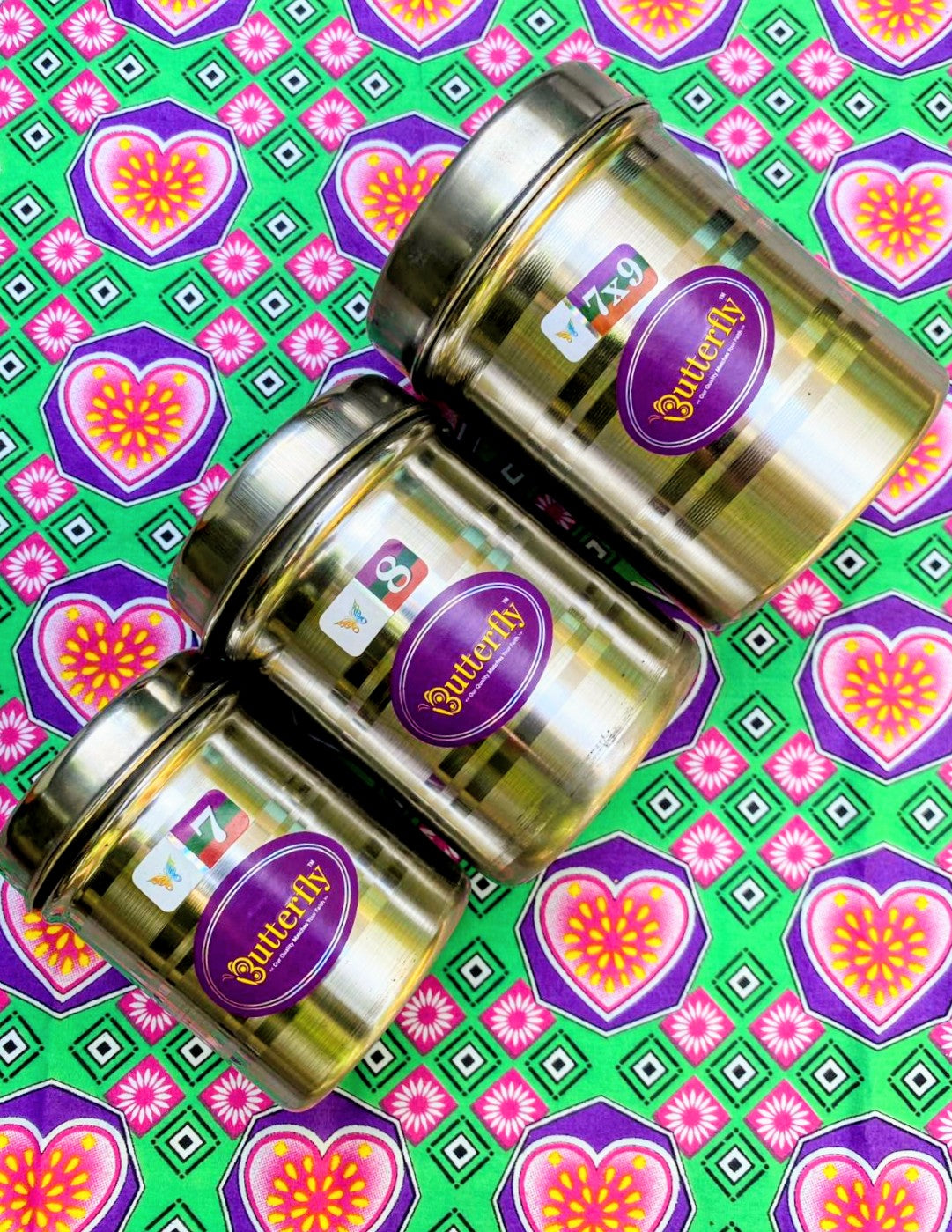 Stainless steel nesting canisters