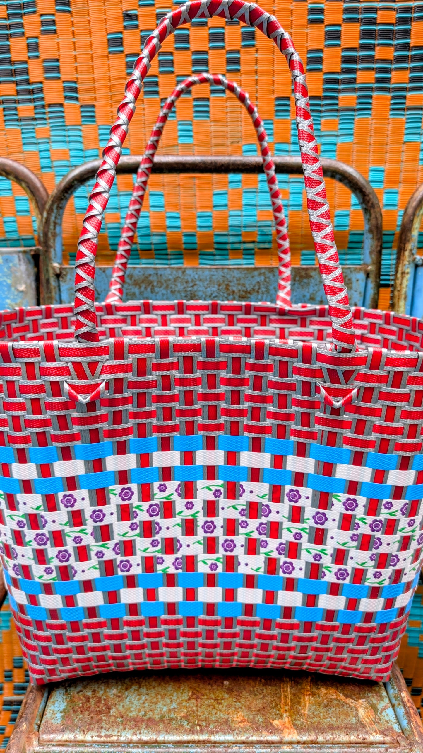 Retro woven basket