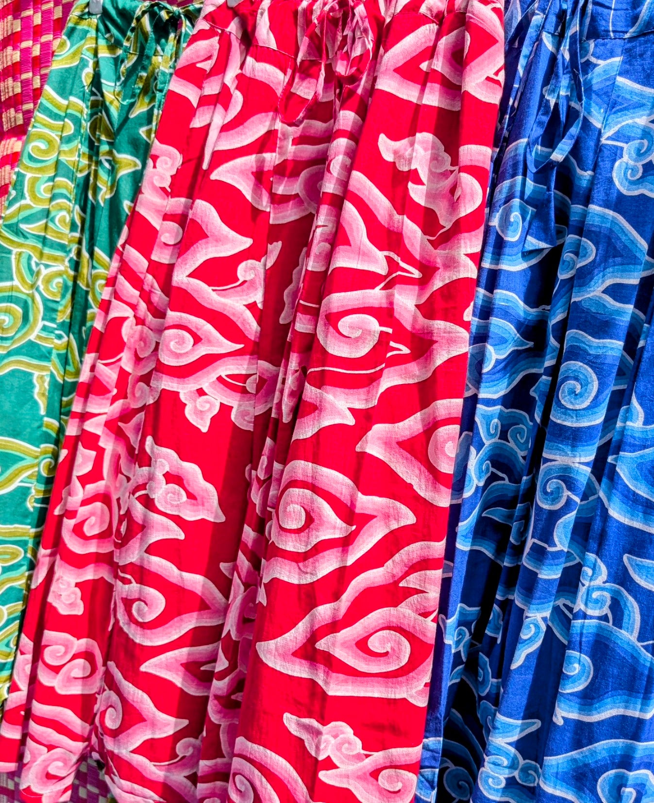 Cloud print harem trousers