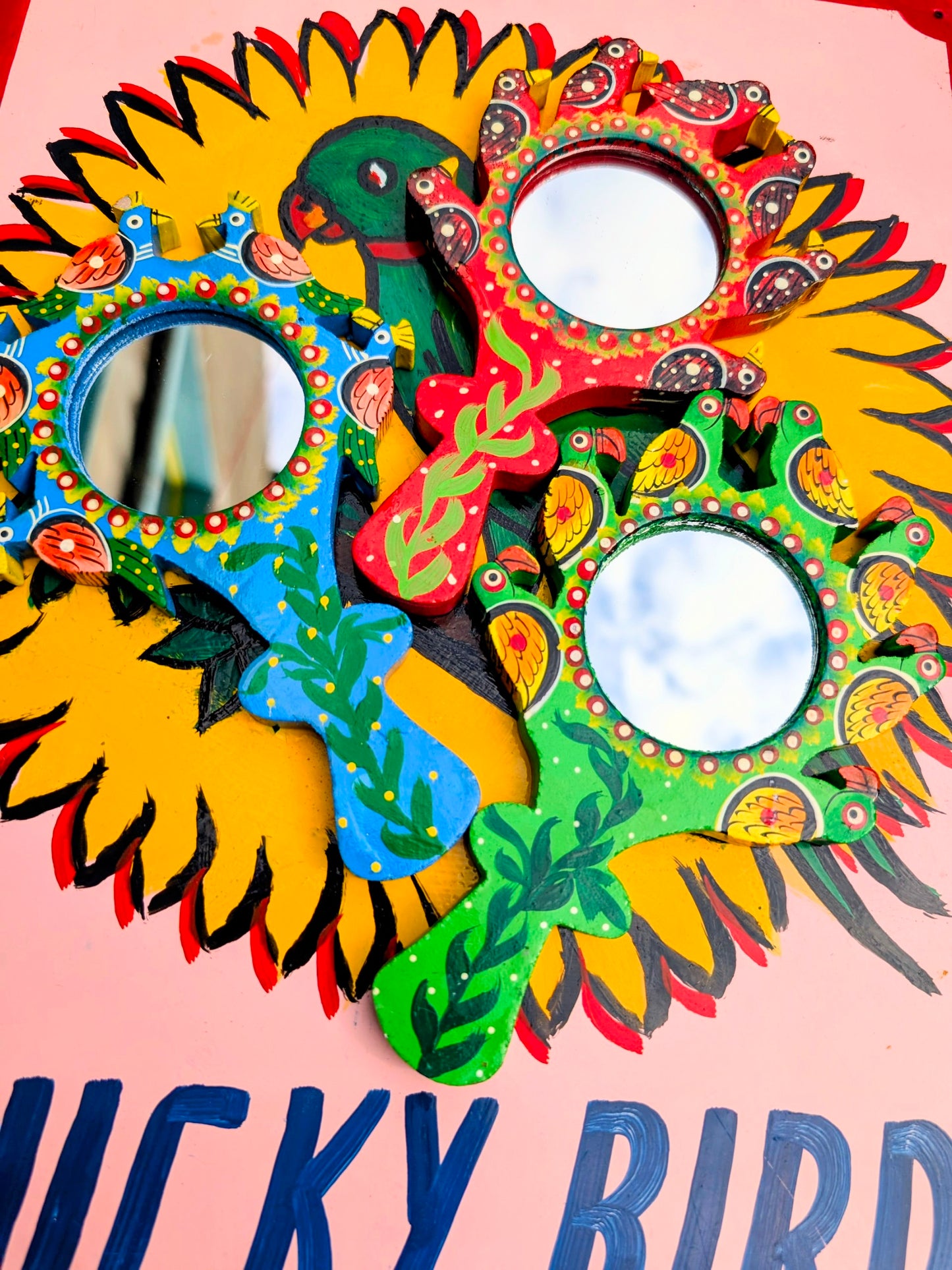 Rajasthani hand painted mirror