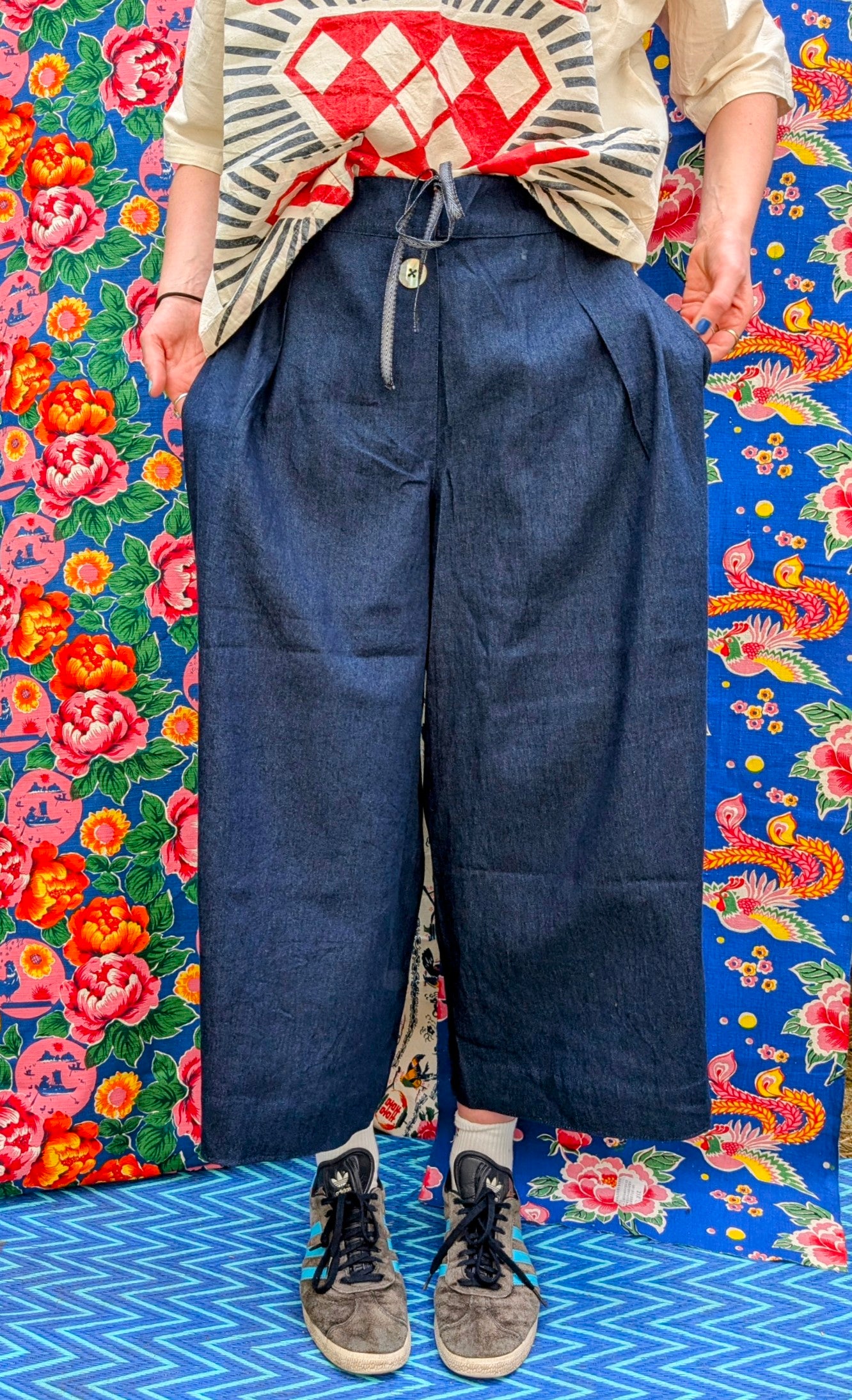 Denim culottes