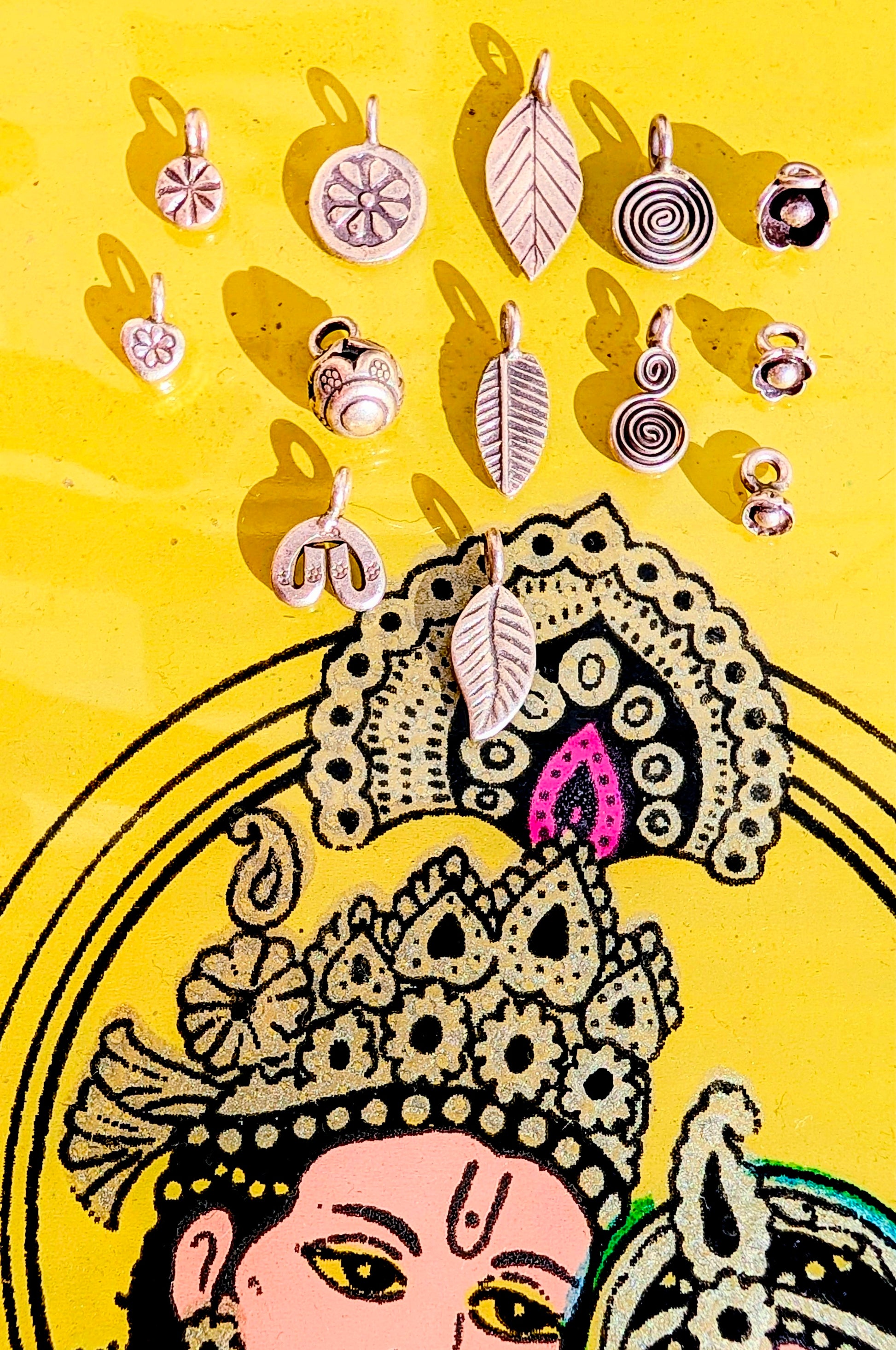 Gorgeous Karen Hill Tribe silver charms to hang from earrings or necklaces, all made by hand without machinery in the mountains of Myanmar. Their silver has a higher content of silver, at 99.5-99.9% compared with sterling silver at 92.5%.

Dimensions ale length including the loop.

 

 